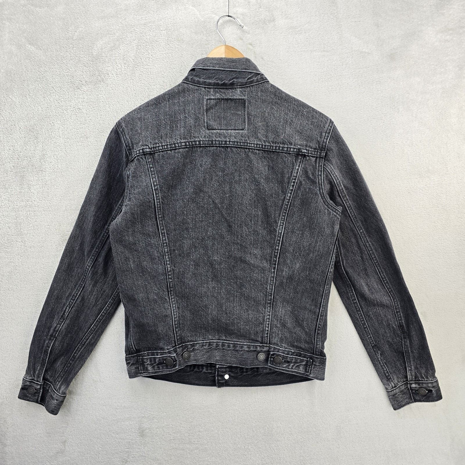 Levi's Levis Denim Trucker Jacket Women's Small Gray Black Size S / US 4 / IT 40 - 11 Thumbnail