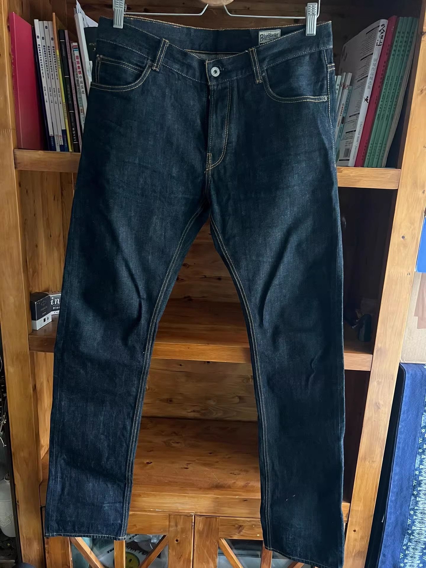 Blue Blanket Blue Blanket Handmade Raw Denim Jeans P01 Size US 32 / EU 48 - 3 Thumbnail