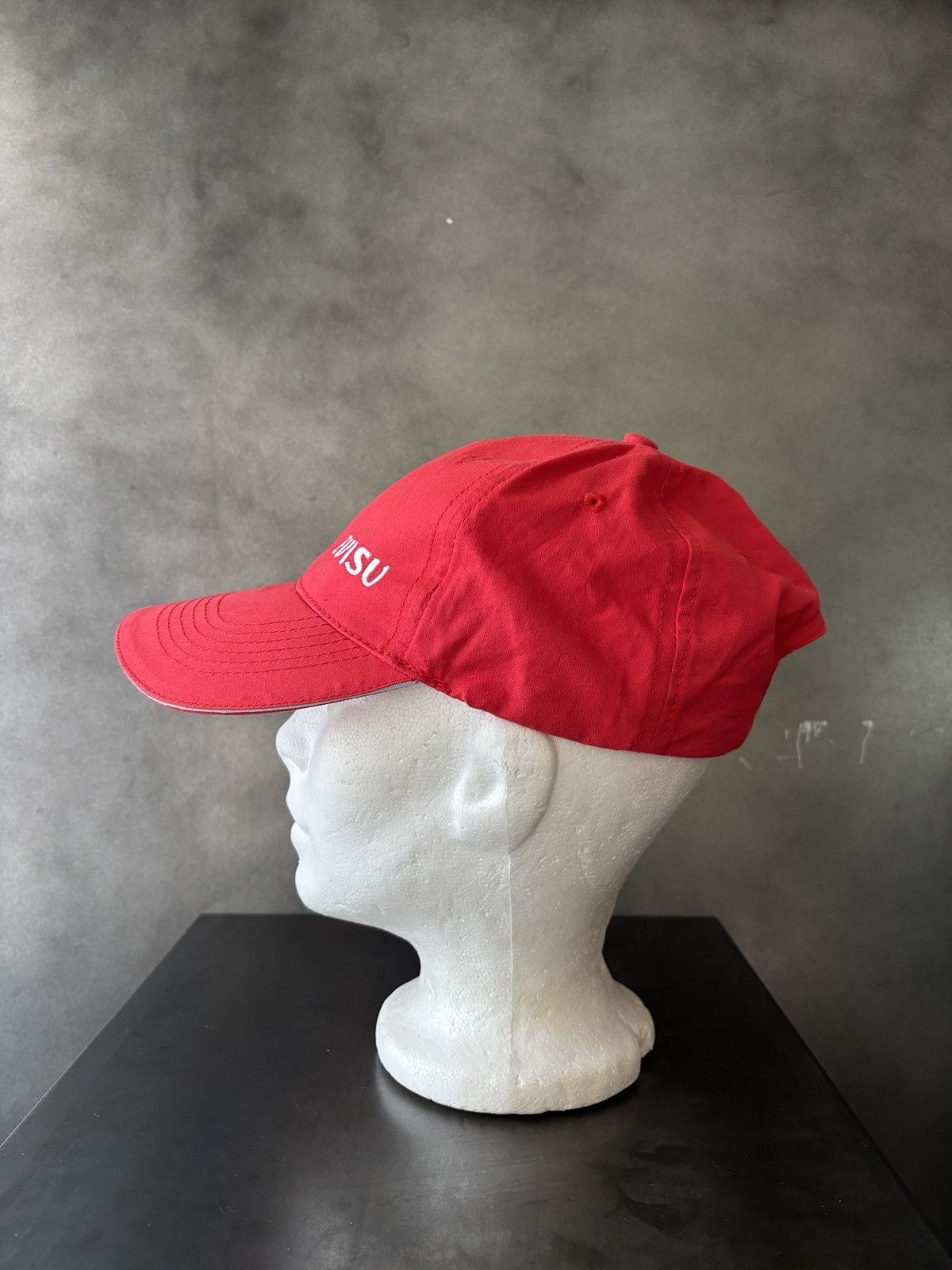 Vintage Vintage Evisu Style Hat Custom 2000s Baseball Cap Velcro Red Size ONE SIZE - 7 Thumbnail