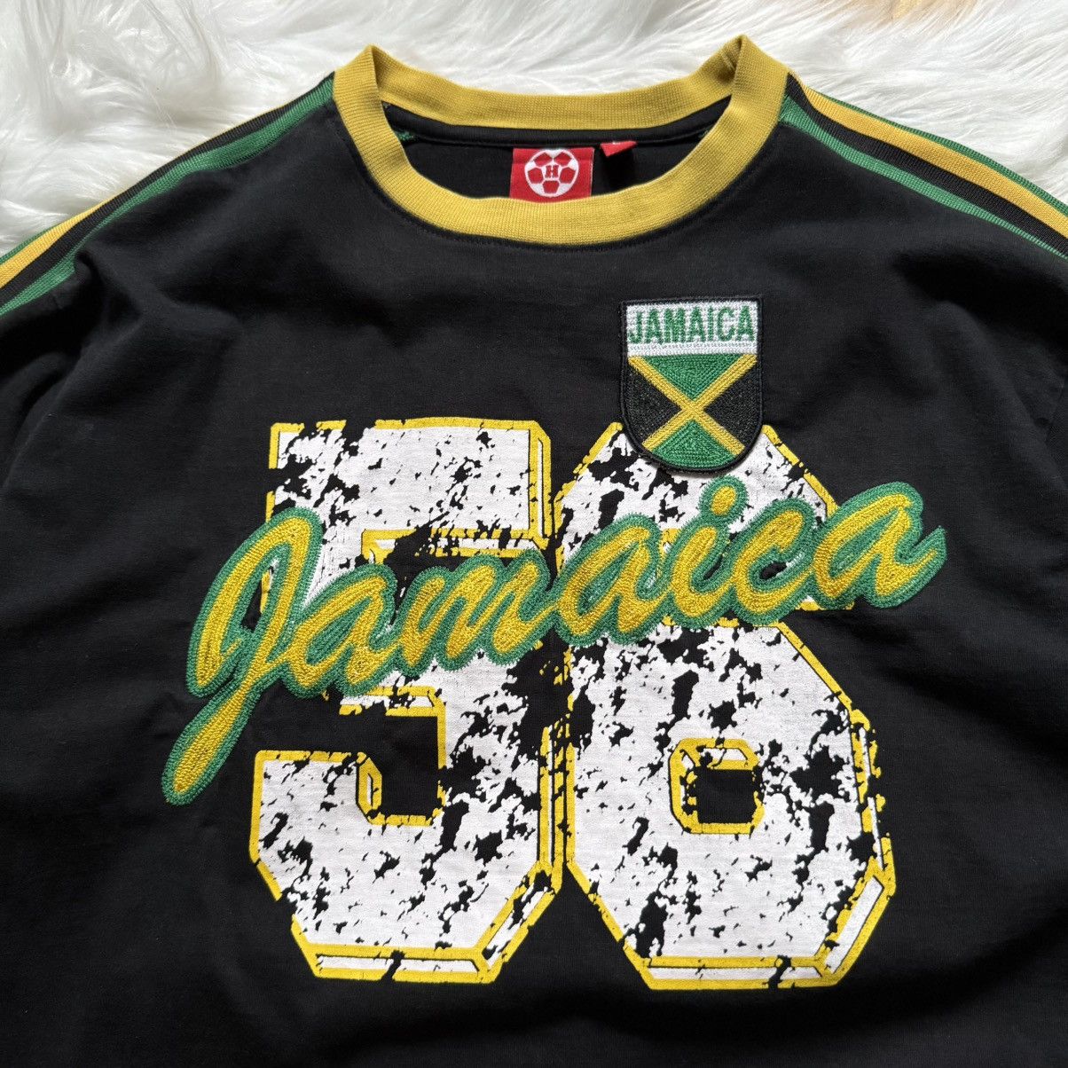 If Six Was Nine 📌 Vintage Y2K Jamaica Rasta Bob Marley Blokecore Sweatshirt Size US L / EU 52-54 / 3 - 3 Thumbnail