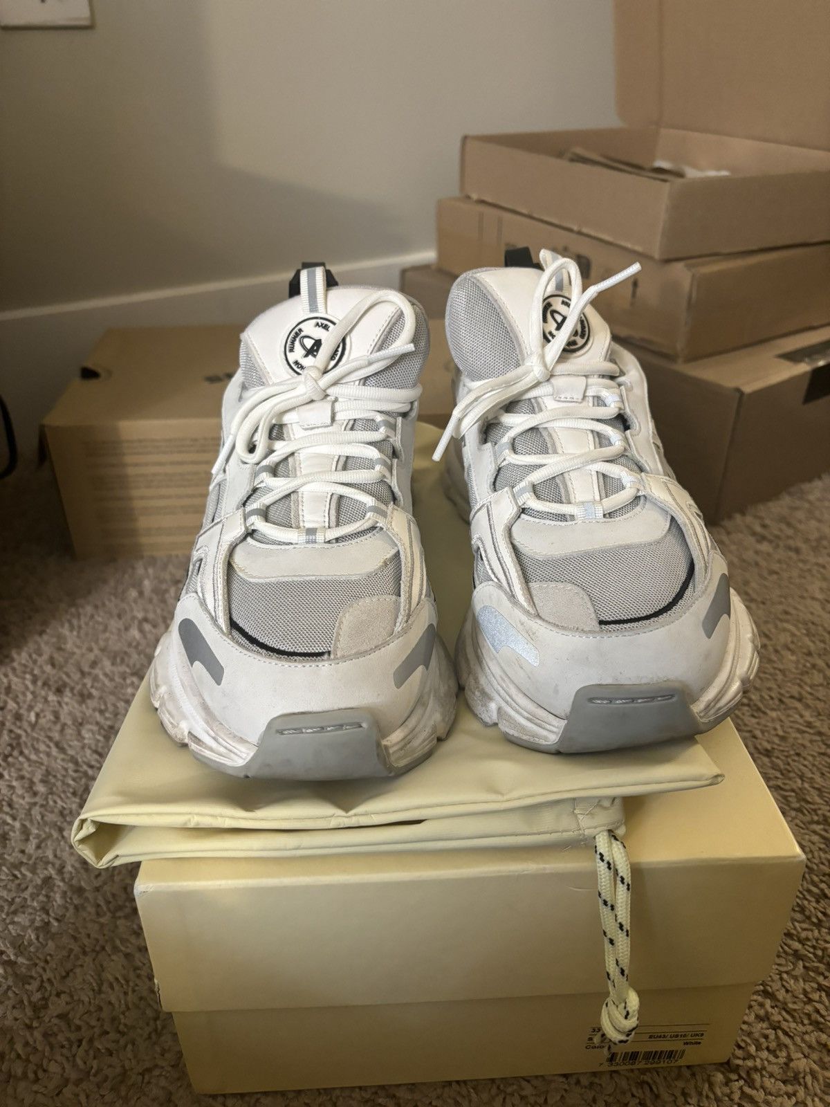 image of Axel Arigato R Trail Shoes in White, Men's (Size 10)