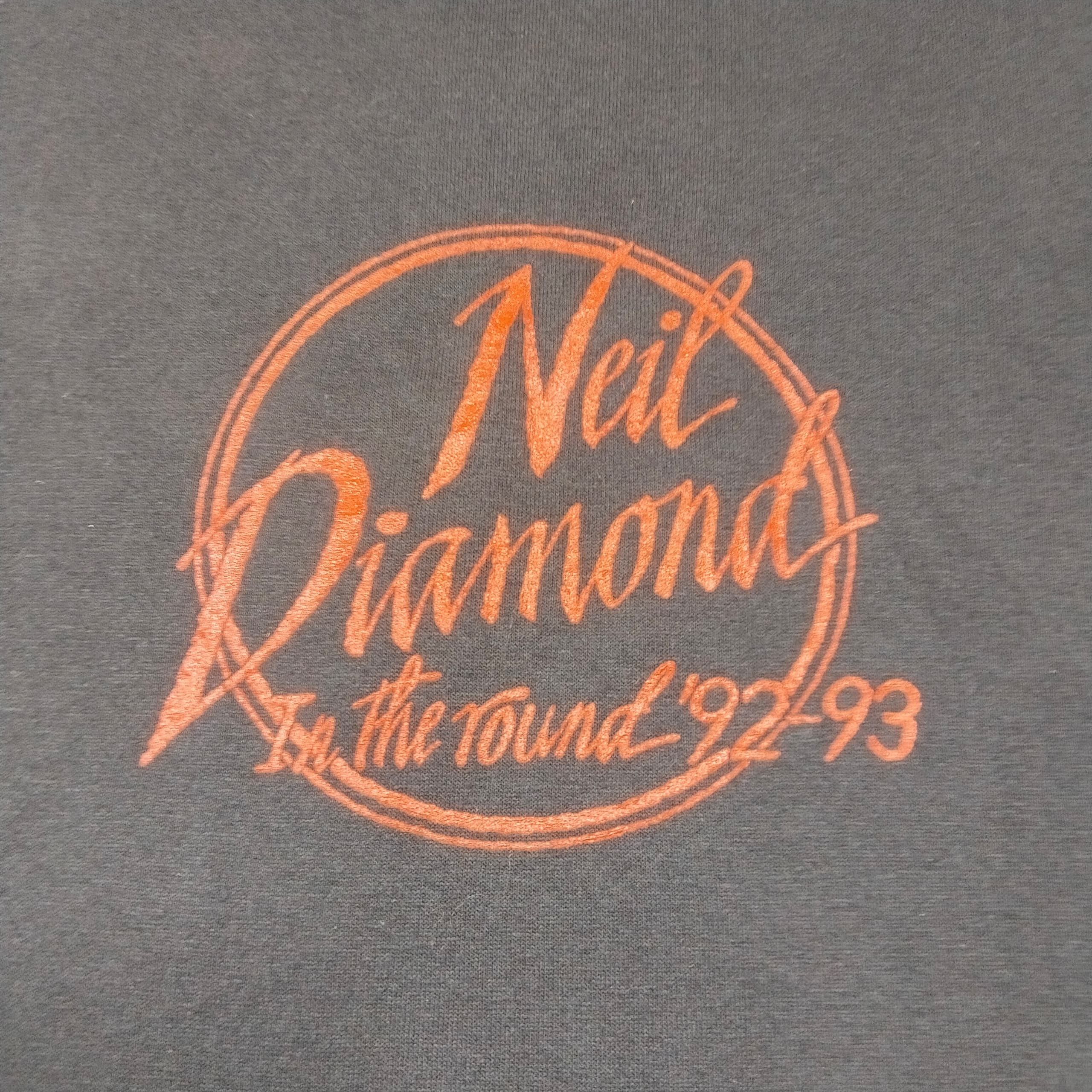 Band Tees × Vintage VINTAGE 92-93 NEIL DIAMOND IN THE ROUND TOUR T SHIRT Size US XL / EU 56 / 4 - 3 Thumbnail