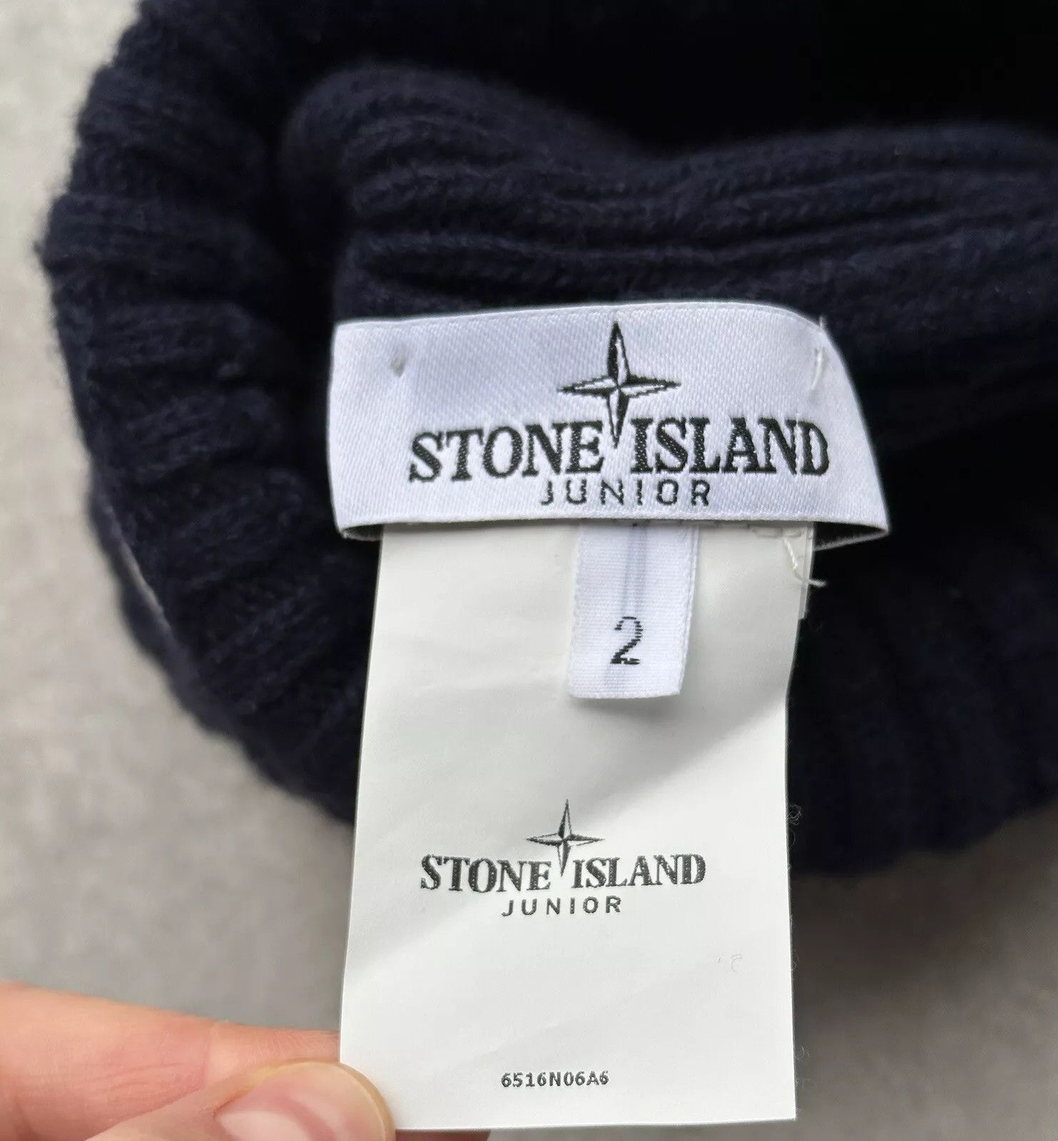 Stone Island Stone Island Junior Knit Beanie Hat Size 2 Size ONE SIZE - 5 Thumbnail