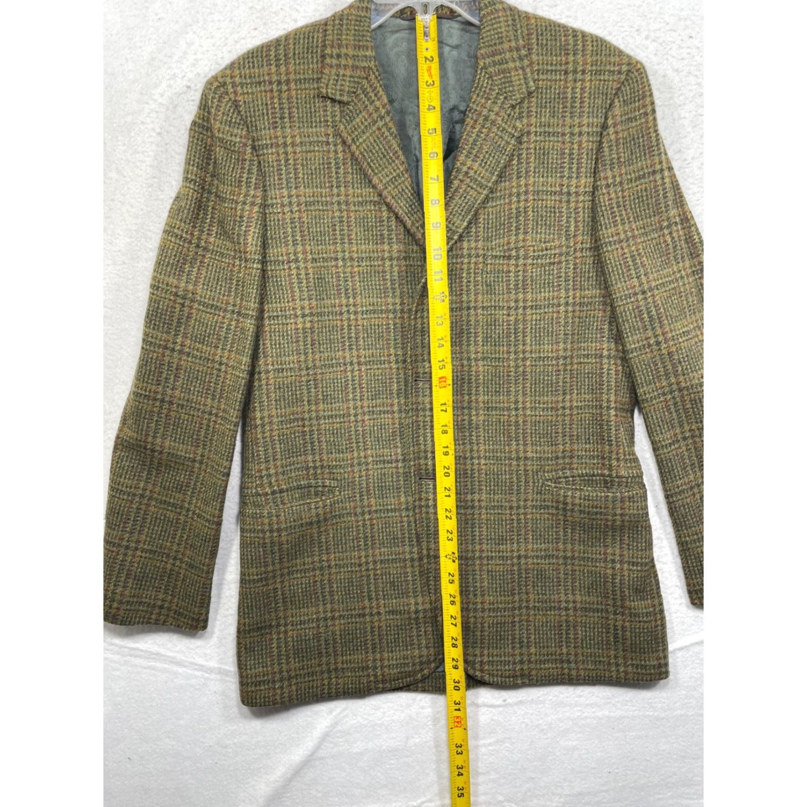 Vintage Warson Manor Blazer Mens 40 Wool Glen Check Shirt Size 40R - 3 Thumbnail