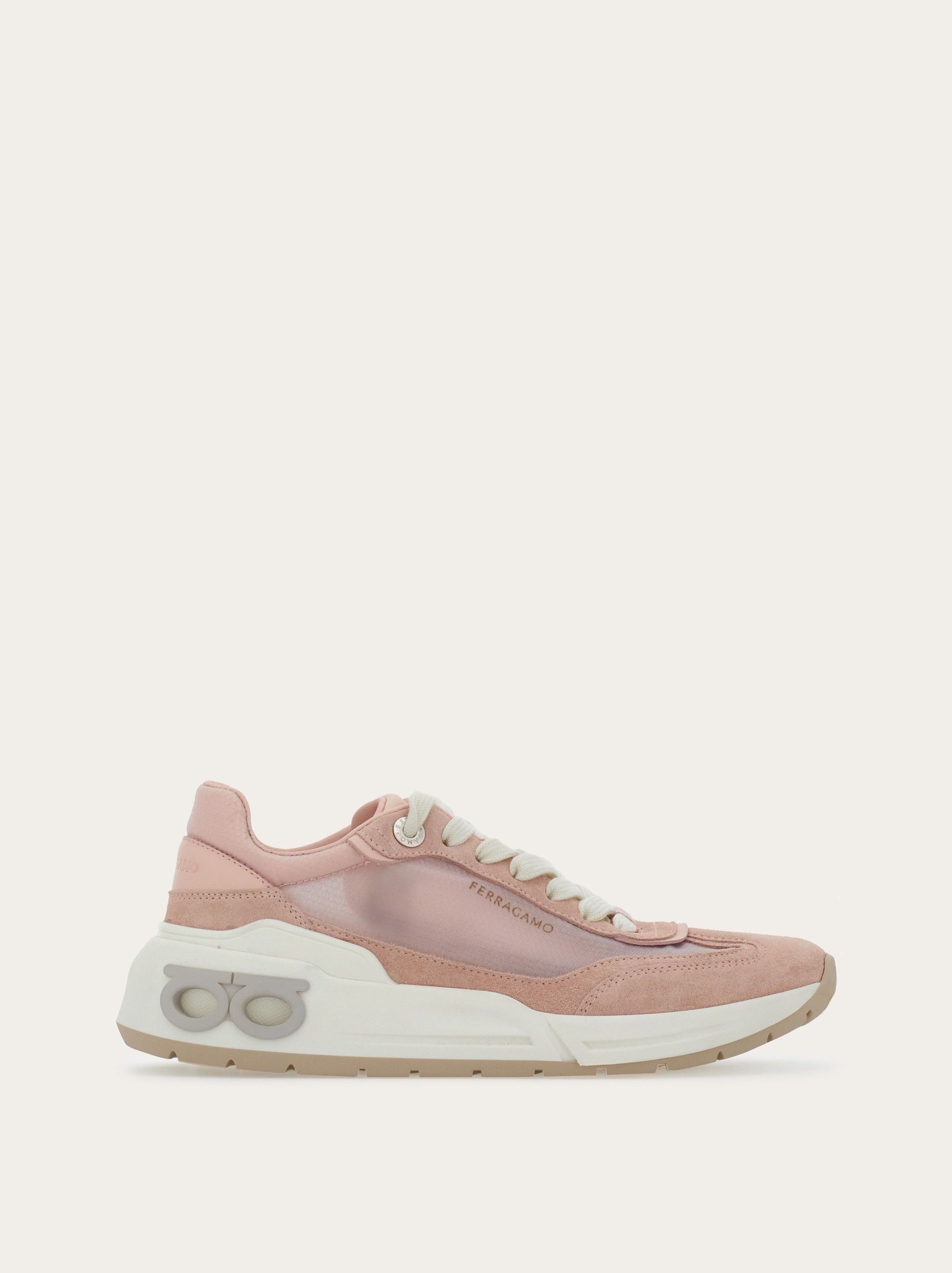 Salvatore Ferragamo o1s1rm0924 Gancini Low-Top Sneakers in Nylund Pink Size US 5.5 / IT 35.5 - 1 Thumbnail