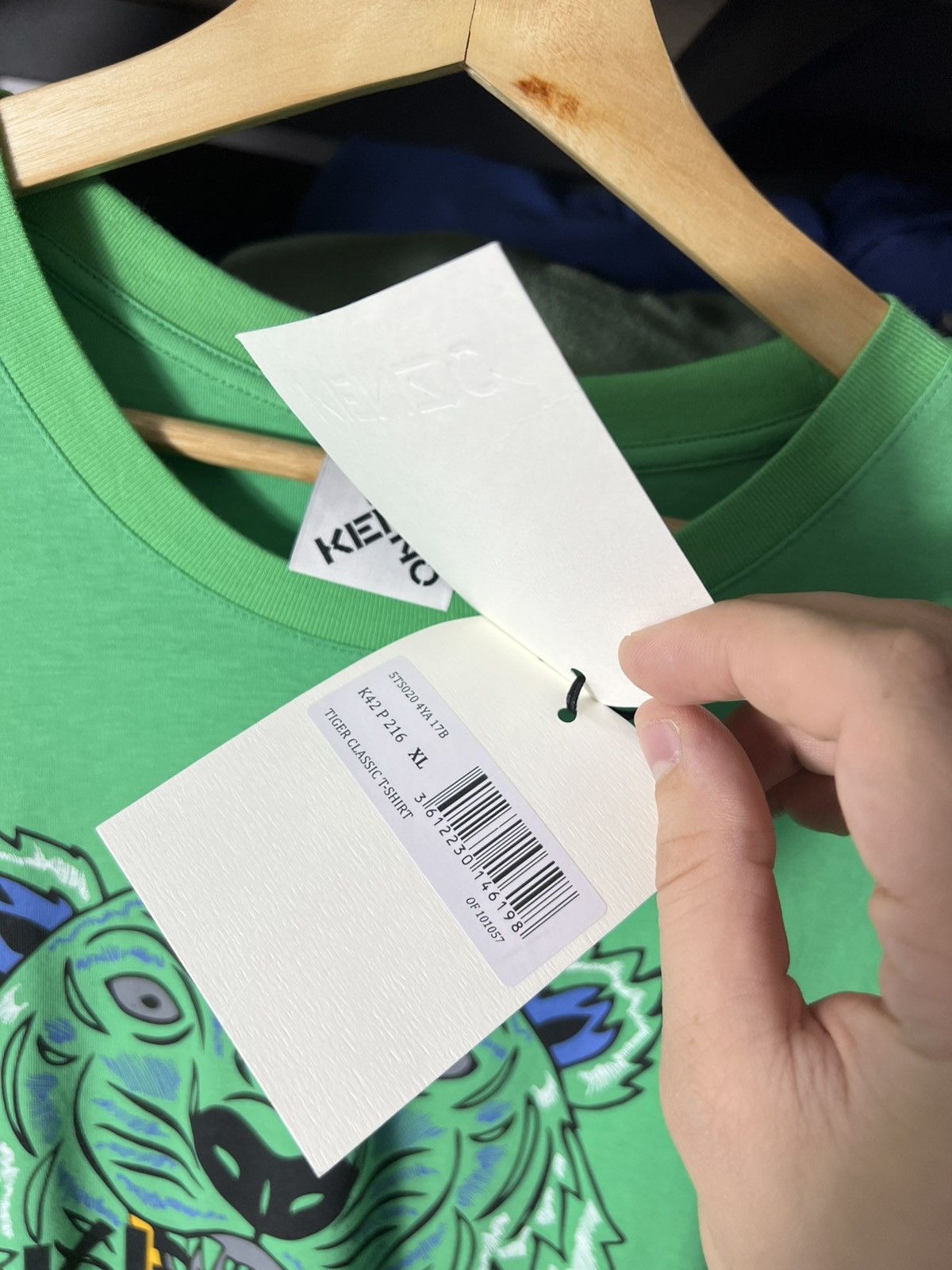 Kenzo 💚 NWT Kenzo Paris Tiger Classic T-Shirt Green Size XL Size US XL / EU 56 / 4 - 6 Thumbnail
