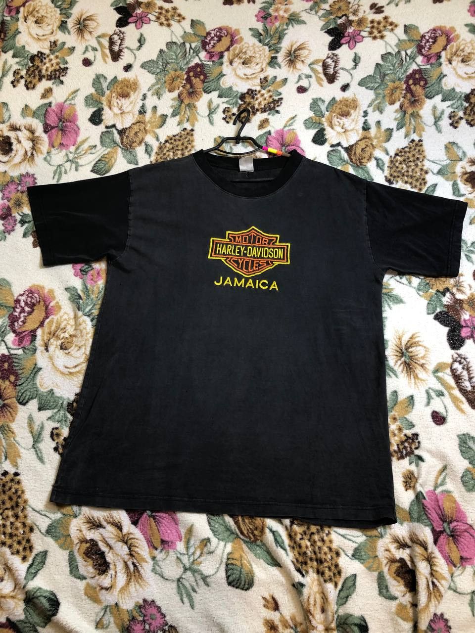 Harley Davidson Harley Davidson Motor Cycle Jamaica Embroidered logo tee Size US XXL / EU 58 / 5 - 1 Thumbnail