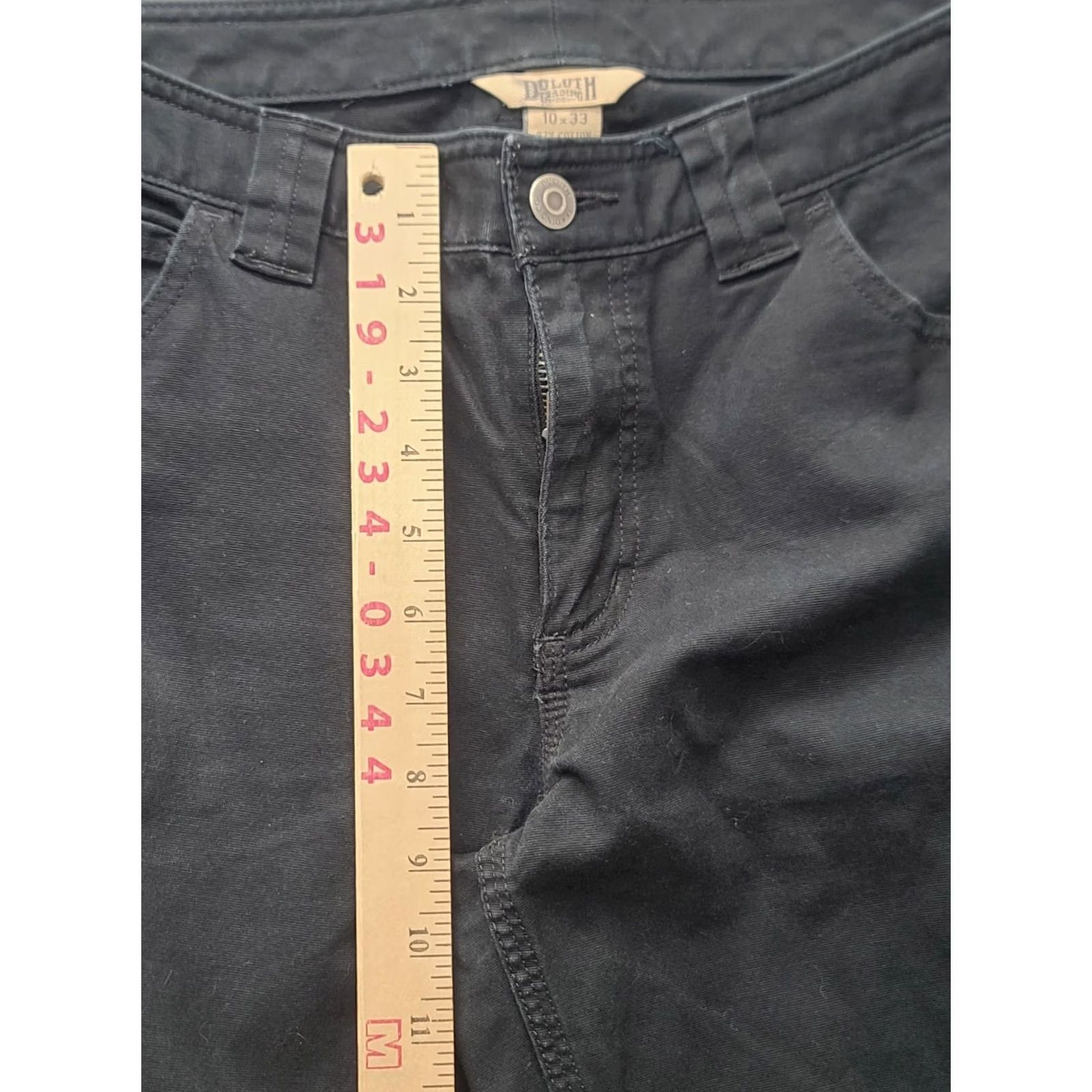 CO Duluth Fire Hose Carpenter Pants Womens 10x31 Regular Fit Black Cotton Canvas Bootcut Workwear Size 32" / US 10 / IT 46 - 5 Thumbnail
