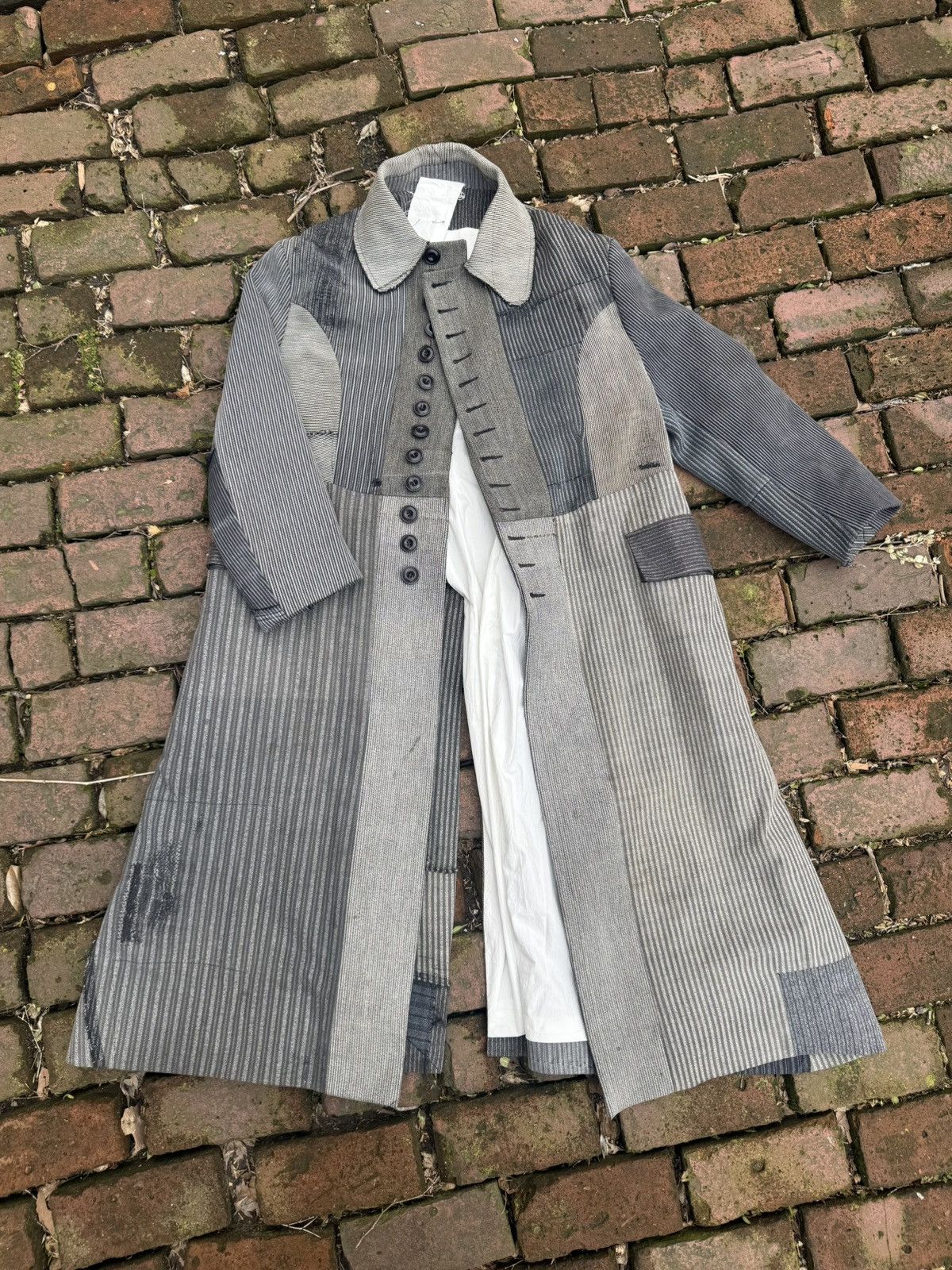 John Alexander Skelton JAS Rare Early Deadstock Patchwork Long Coat Size US M / EU 48-50 / 2 - 2 Thumbnail