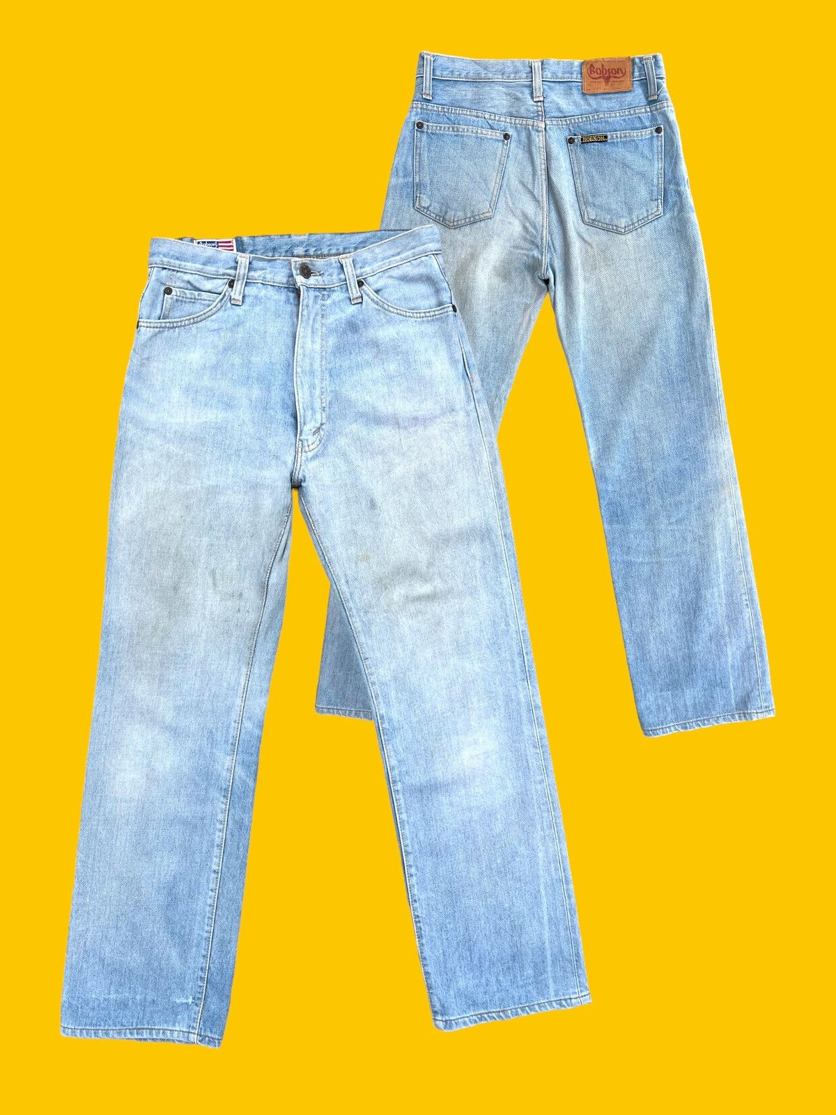 Jean 🔥 Bobson Light Blue Distressed Rusty Denim W29 🔥 Size US 29 - 1 Thumbnail