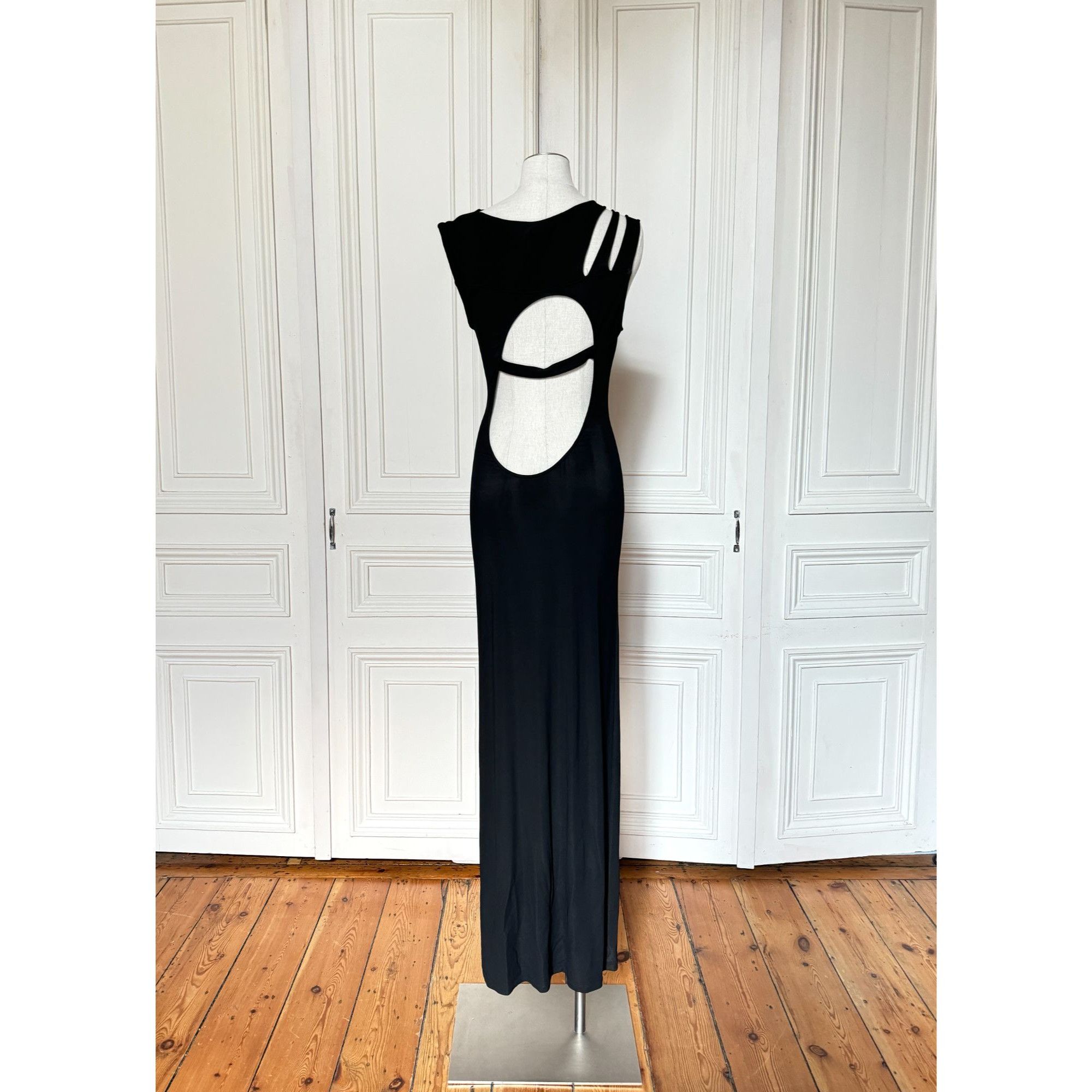 Thierry Mugler SS 2011 Sculptural Open-Back Black Dress Size XS / US 0-2 / IT 36-38 - 4 Thumbnail