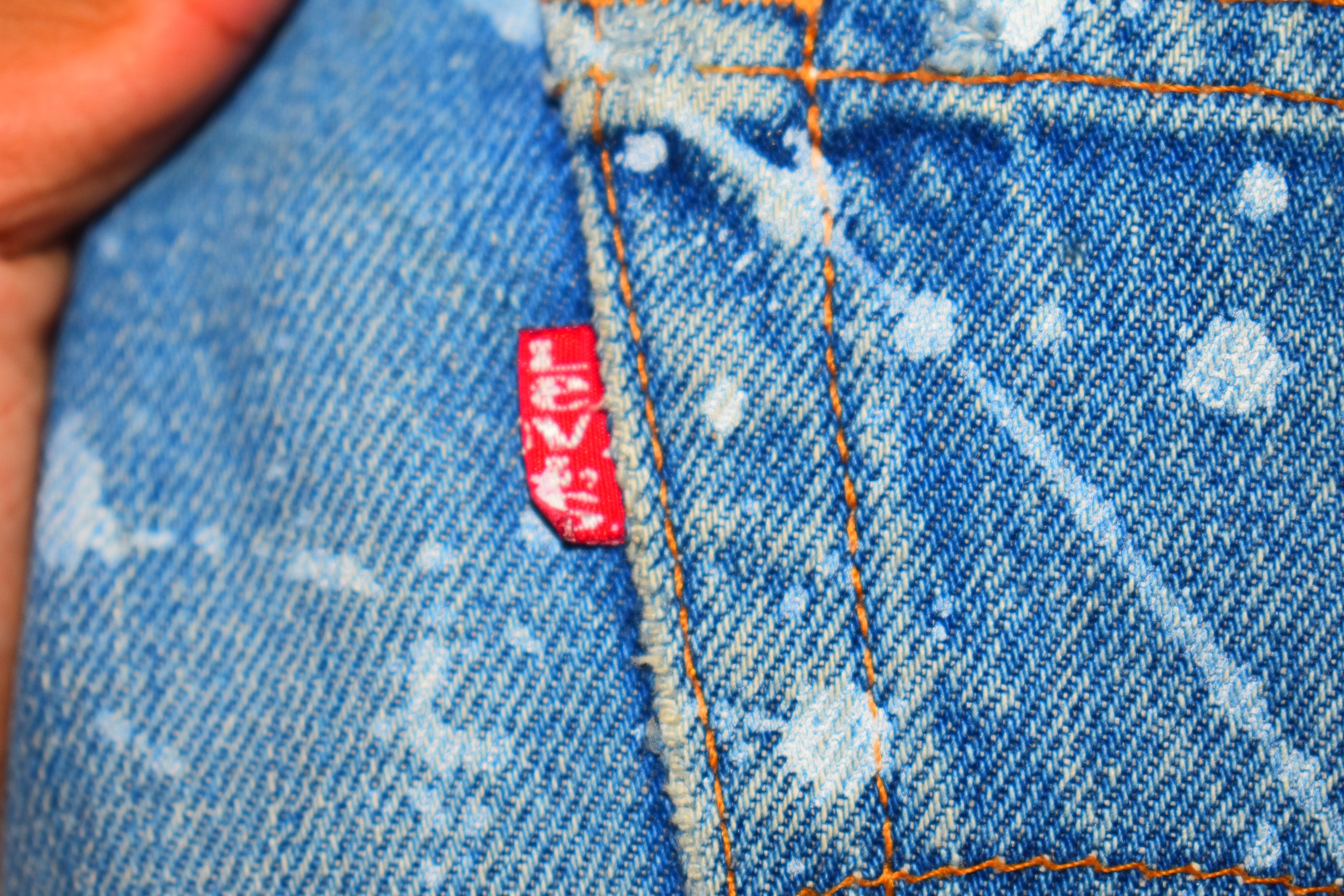 Levi's Very Rare Vintage 80's Levis 501 Distress Patchwork Jeans Size US 32 / EU 48 - 8 Thumbnail