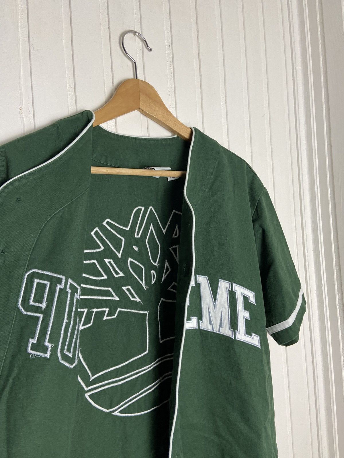 Supreme Used Supreme Timberland Baseball Jersey Green Size S Size US S / EU 44-46 / 1 - 10 Thumbnail