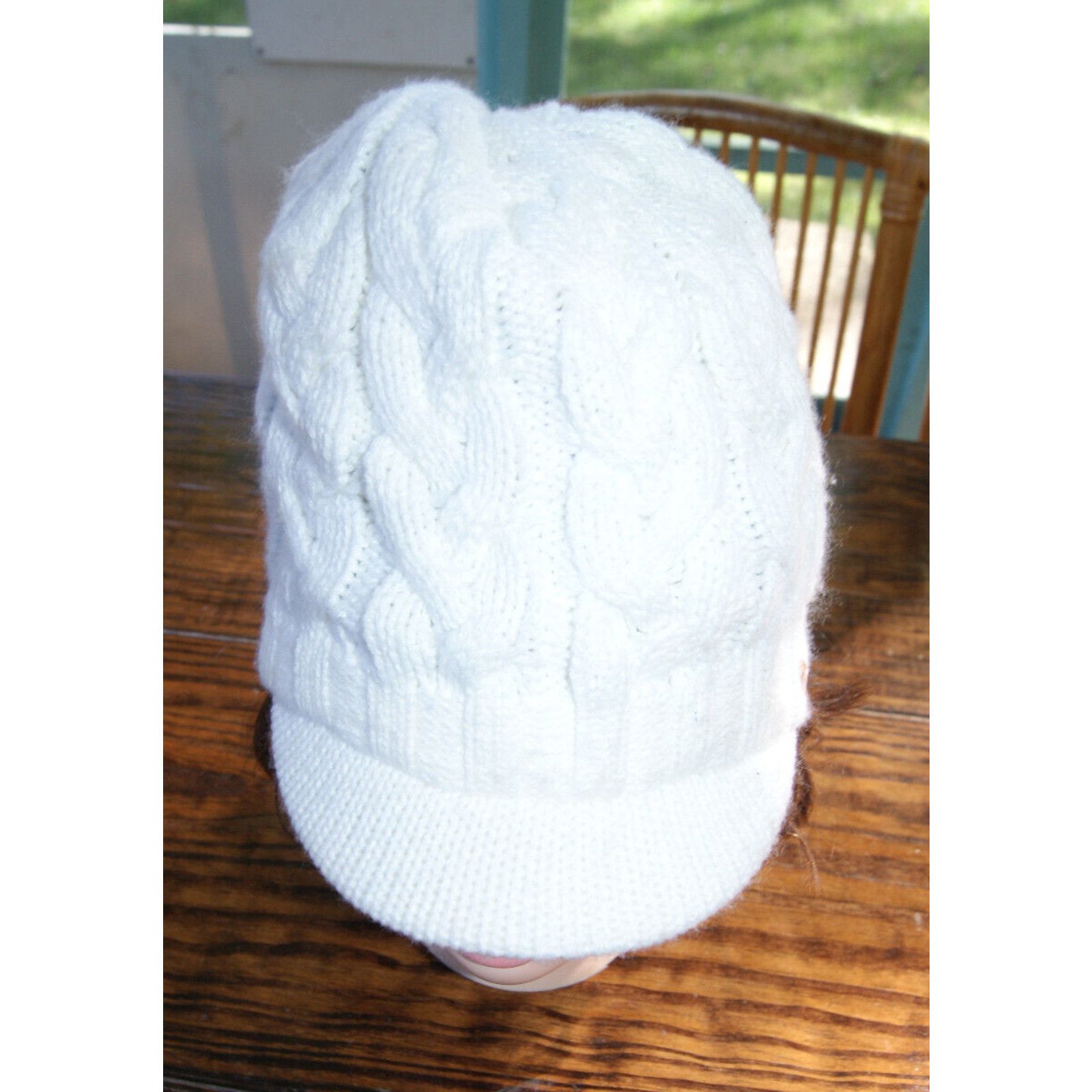 Adidas Adidas Women’s Brimmed Cable Knit Beanie Hat Cap Fleece Line Size ONE SIZE - 3 Thumbnail