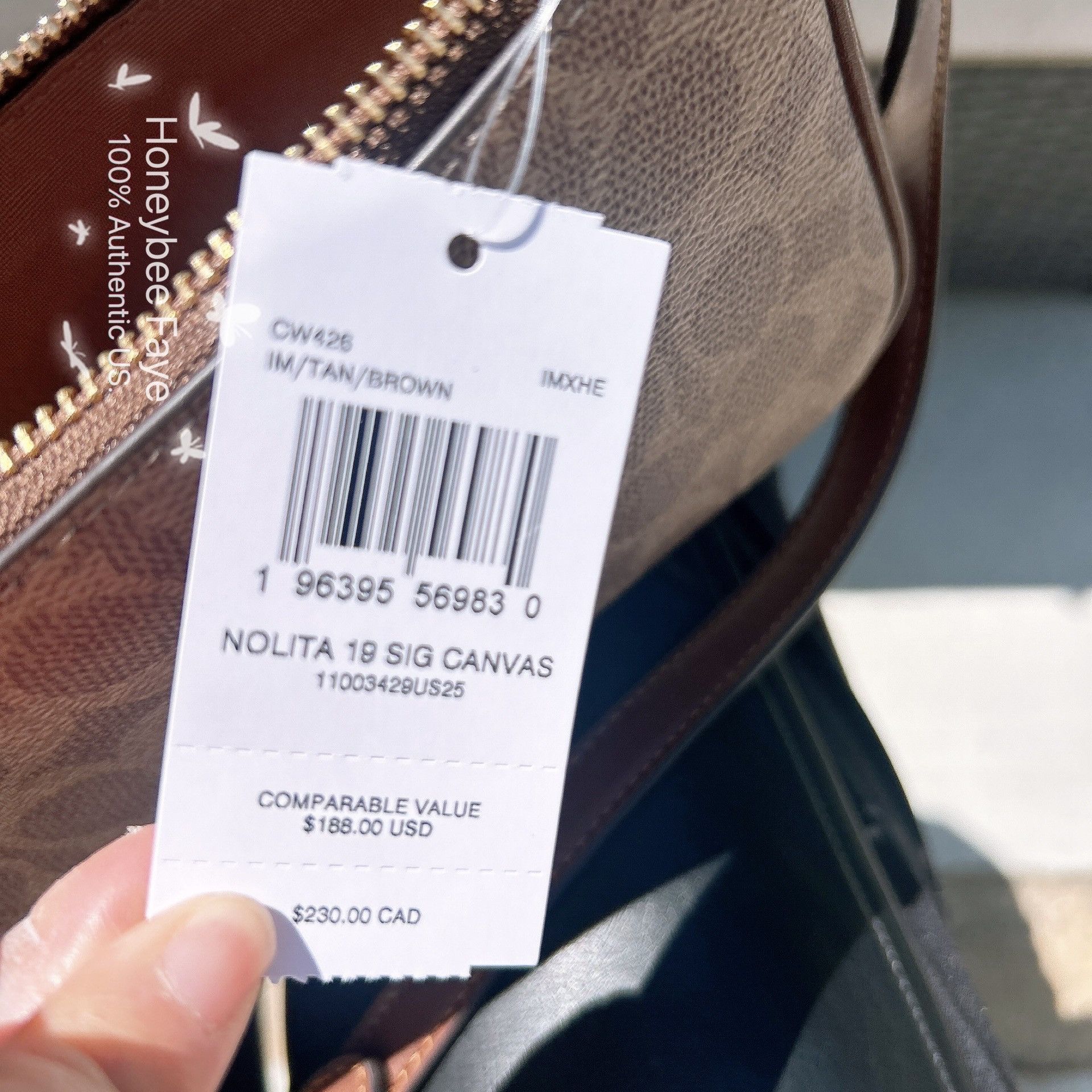 Coach Nolita 19 In Signature Canvas CW426 plus extended chain Size ONE SIZE - 6 Thumbnail