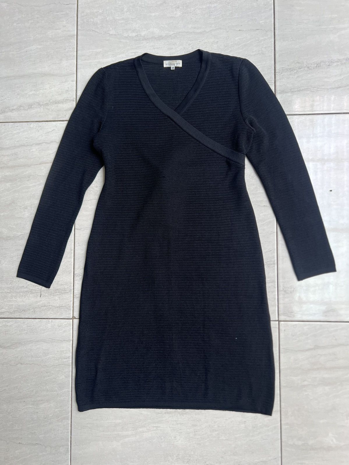 Balenciaga BALENCIAGA Paris Black Knit Dress Size XS / US 0-2 / IT 36-38 - 12 Thumbnail