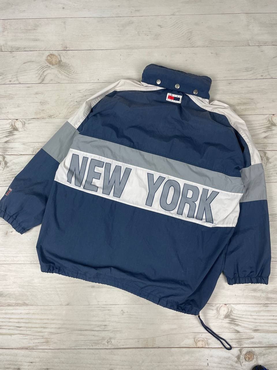 New York Yankees Vintage 90S New York Yankees Twins Apparel Nylon Jacket Size US XL / EU 56 / 4 - 19 Thumbnail