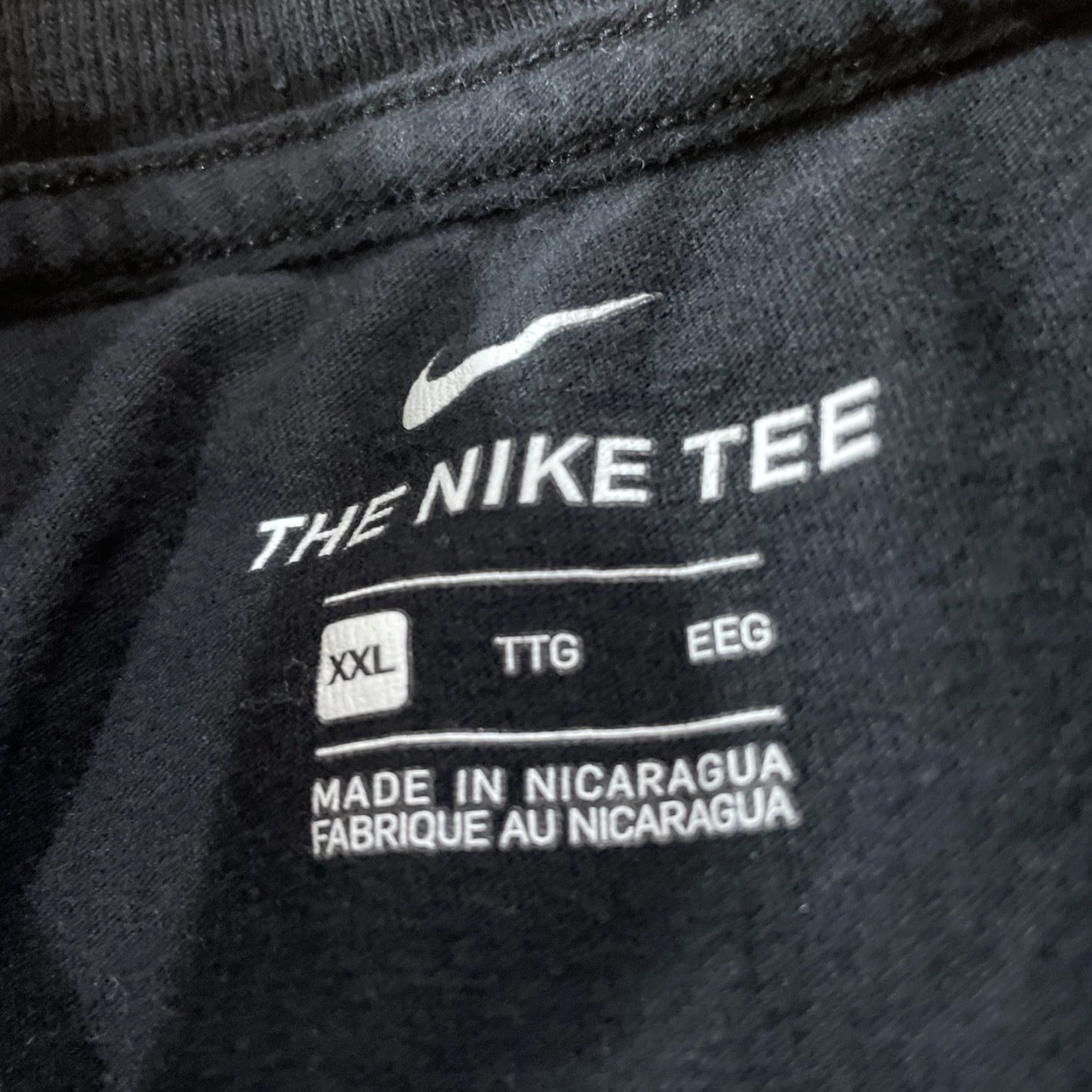 Nike Nike The Nike Tee Mens 2XL Black Just Do It Gym Workout Run Active Knit Crew T-Shirt Nike Logo 90s Sports Long Tail Size US XXL / EU 58 / 5 - 5 Thumbnail