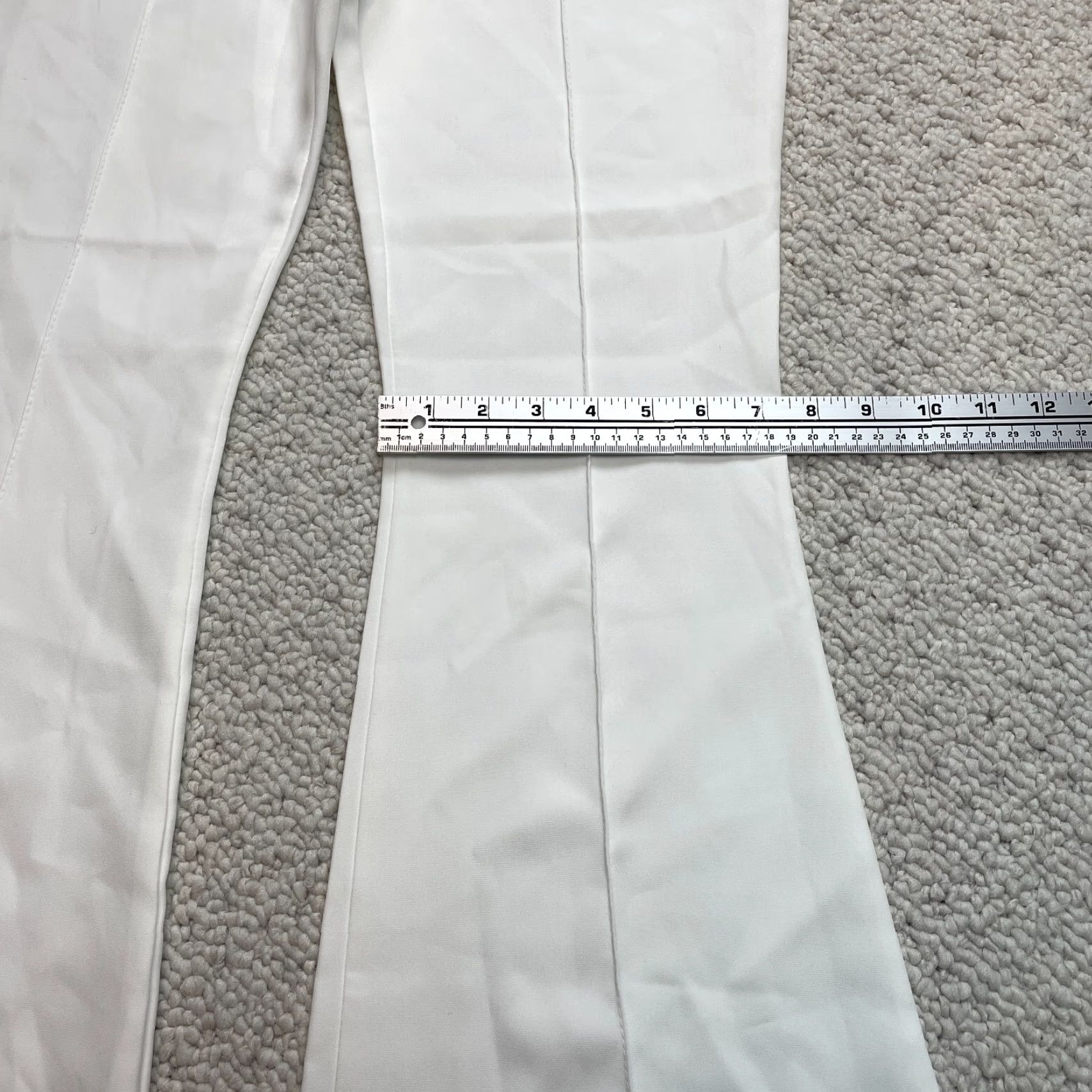Boohoo VINTAGE Boohoo Pants Chino Flat Front Regular Womens 10 White Ivory New NWT Size 28" / US 6 / IT 42 - 3 Thumbnail