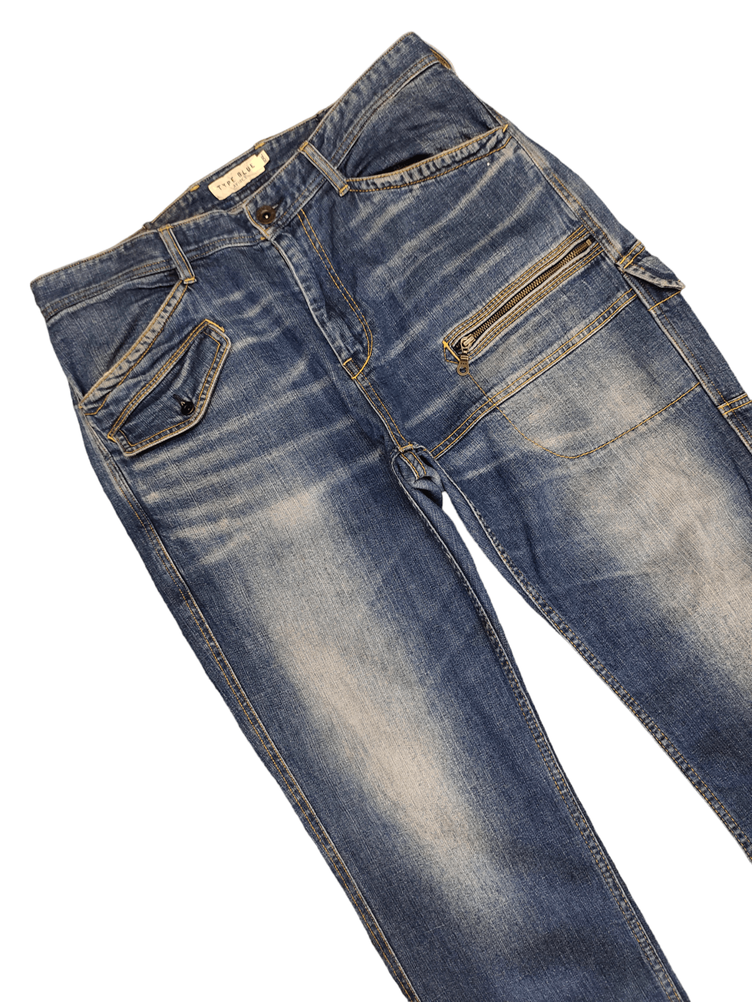 Avirex Avirex Type Blue Single Pocket Cargo Denim Pants Size US 36 / EU 52 - 6 Thumbnail