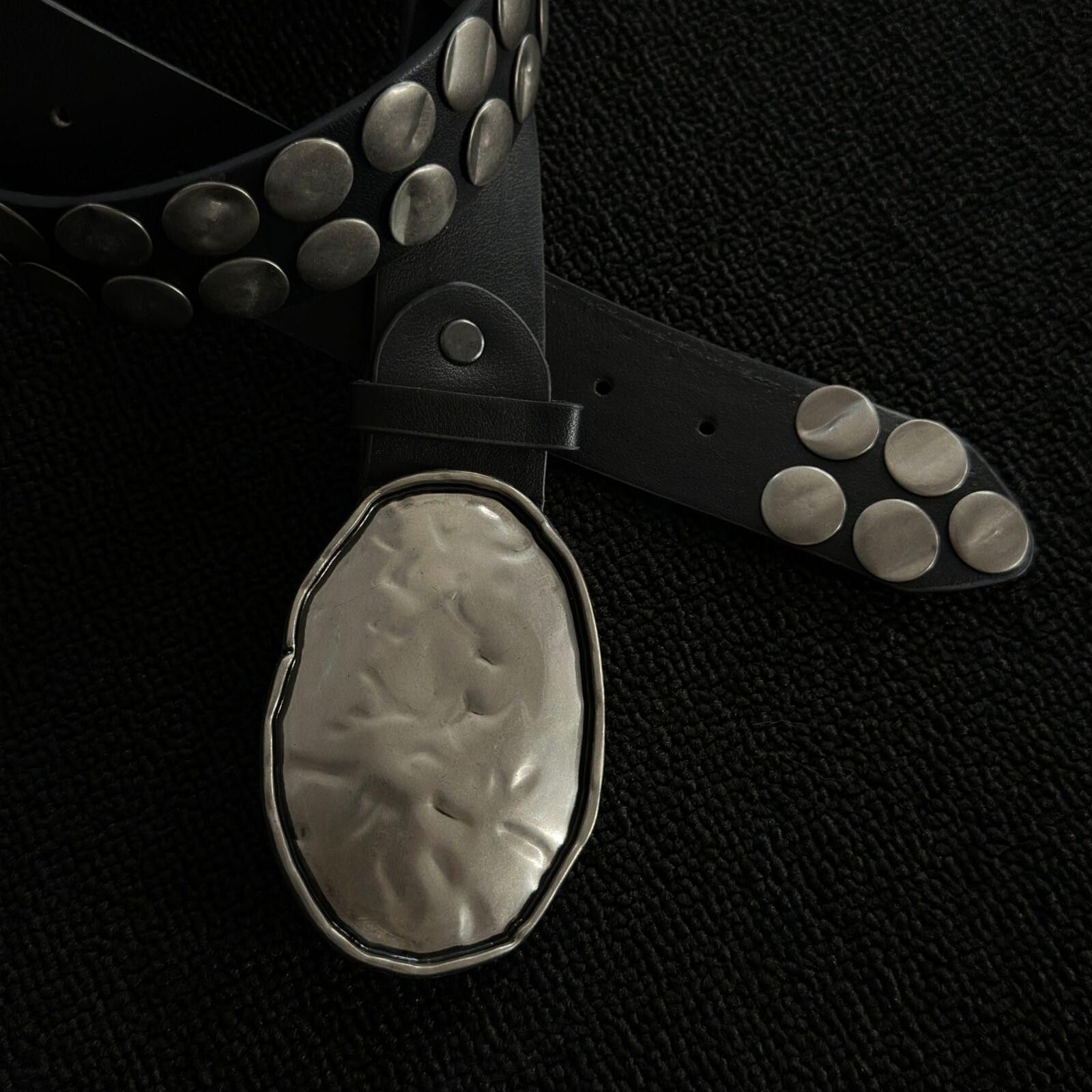 Other Oval Cameo Hardware Belt | Dark Decorative Buckle Street Size ONE SIZE - 2 Thumbnail