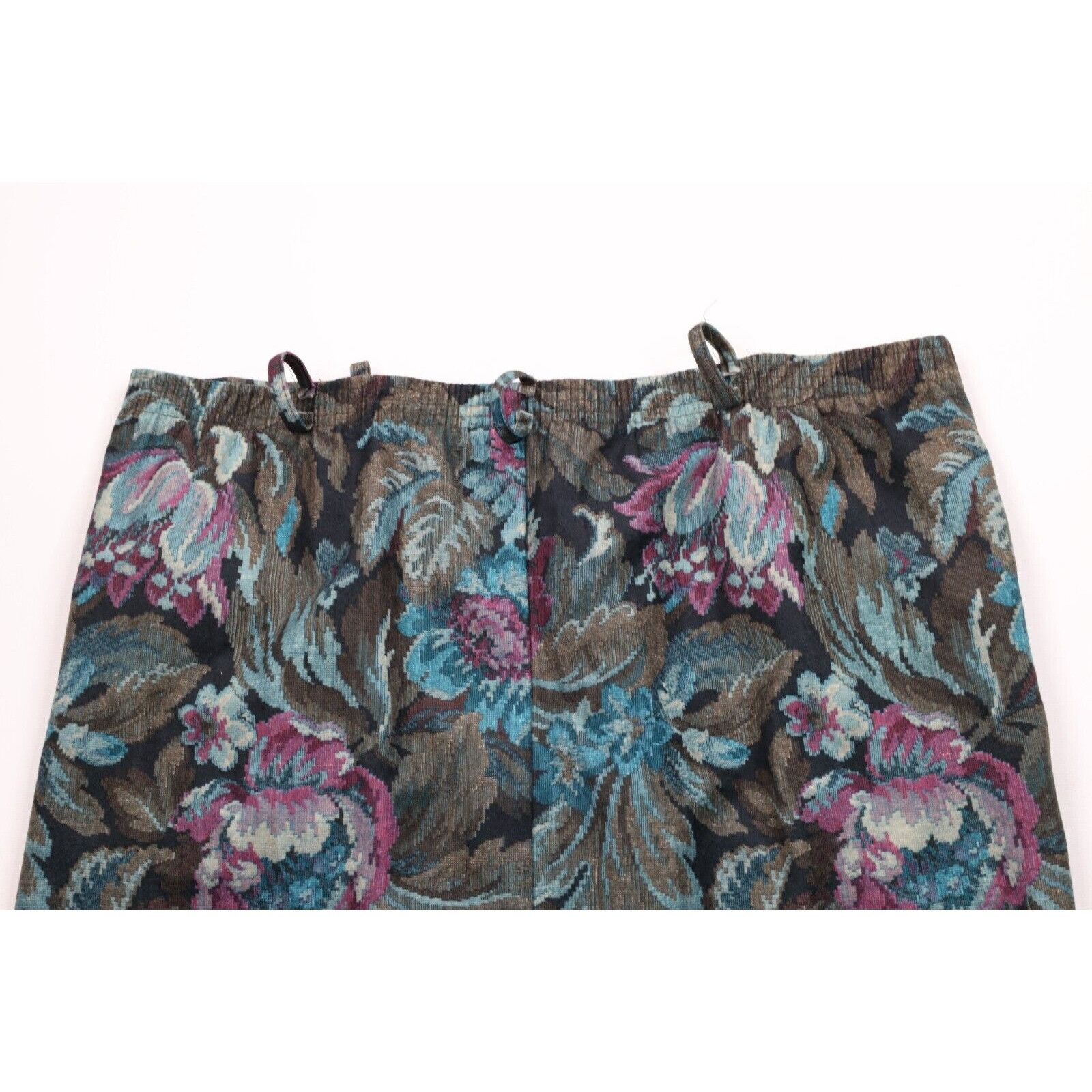 Vintage Vintage 80s 90s Mid Mod Abstract Flower Skirt Size 38" / US 16 / IT 52 - 9 Thumbnail