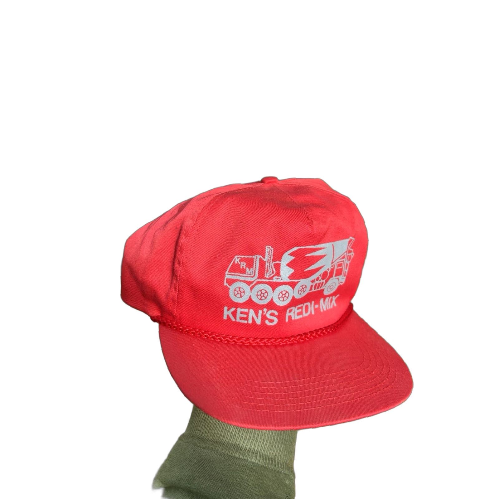 Vintage VINTAGE Unbranded SnapBack Hat Cap Men Adjustable Red Ken’s Redi Mix Concrete Truck Construction NOS Cap Hat Men Adjustable Red Size ONE SIZE - 1 Thumbnail