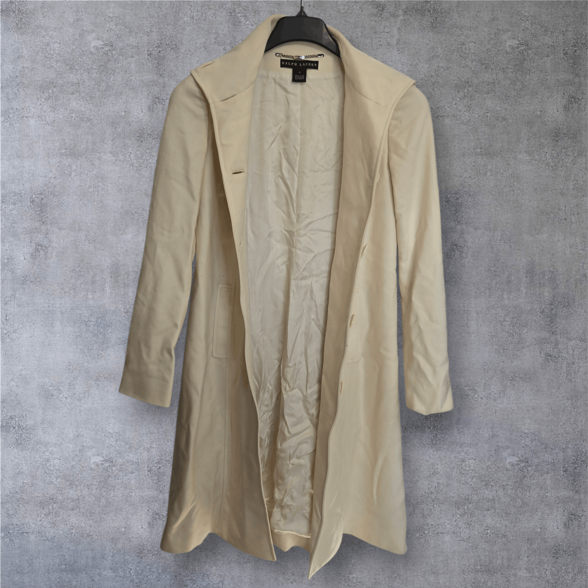 Ralph Lauren Black Label Ralph Lauren Black Label Wool Funnel Neck Coat Size S / US 4 / IT 40 - 3 Thumbnail
