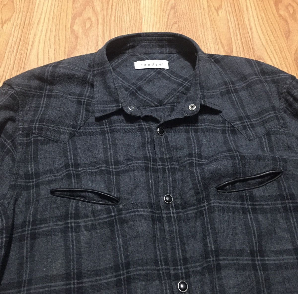 Sandro SANDRO Paris Plaid Check Cotton Womens Shirt XL Size XL / US 12-14 / IT 48-50 - 6 Thumbnail