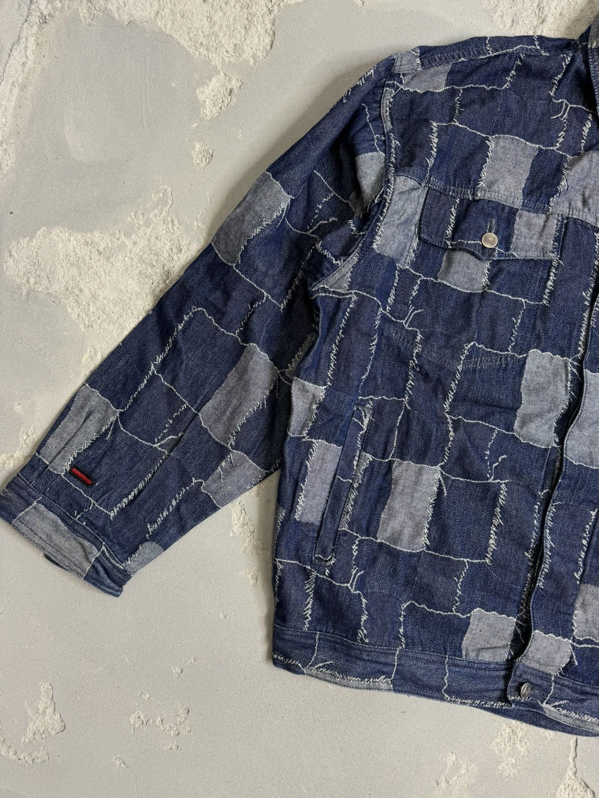 Fubu 🔥Rare🔥 90's Fubu patchwork Denim Jacket Size US XL / EU 56 / 4 - 3 Thumbnail