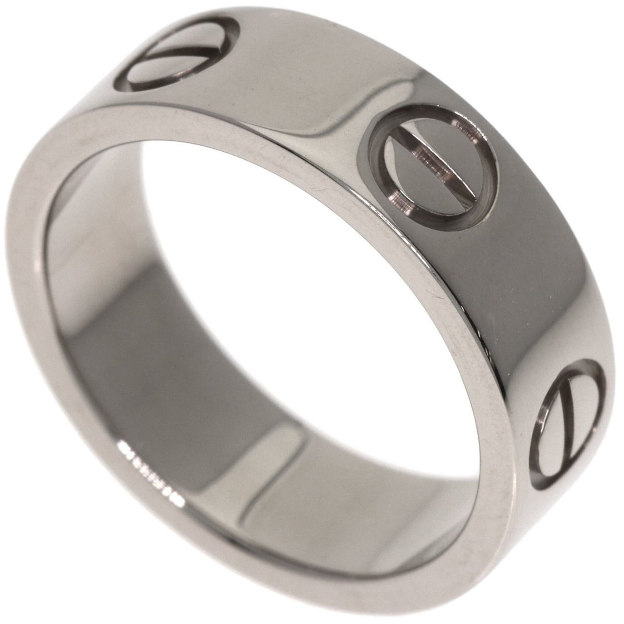 Cartier Cartier Love Ring #48, 18K White Gold, Women's Ring, CARTIER Size ONE SIZE - 1 Thumbnail