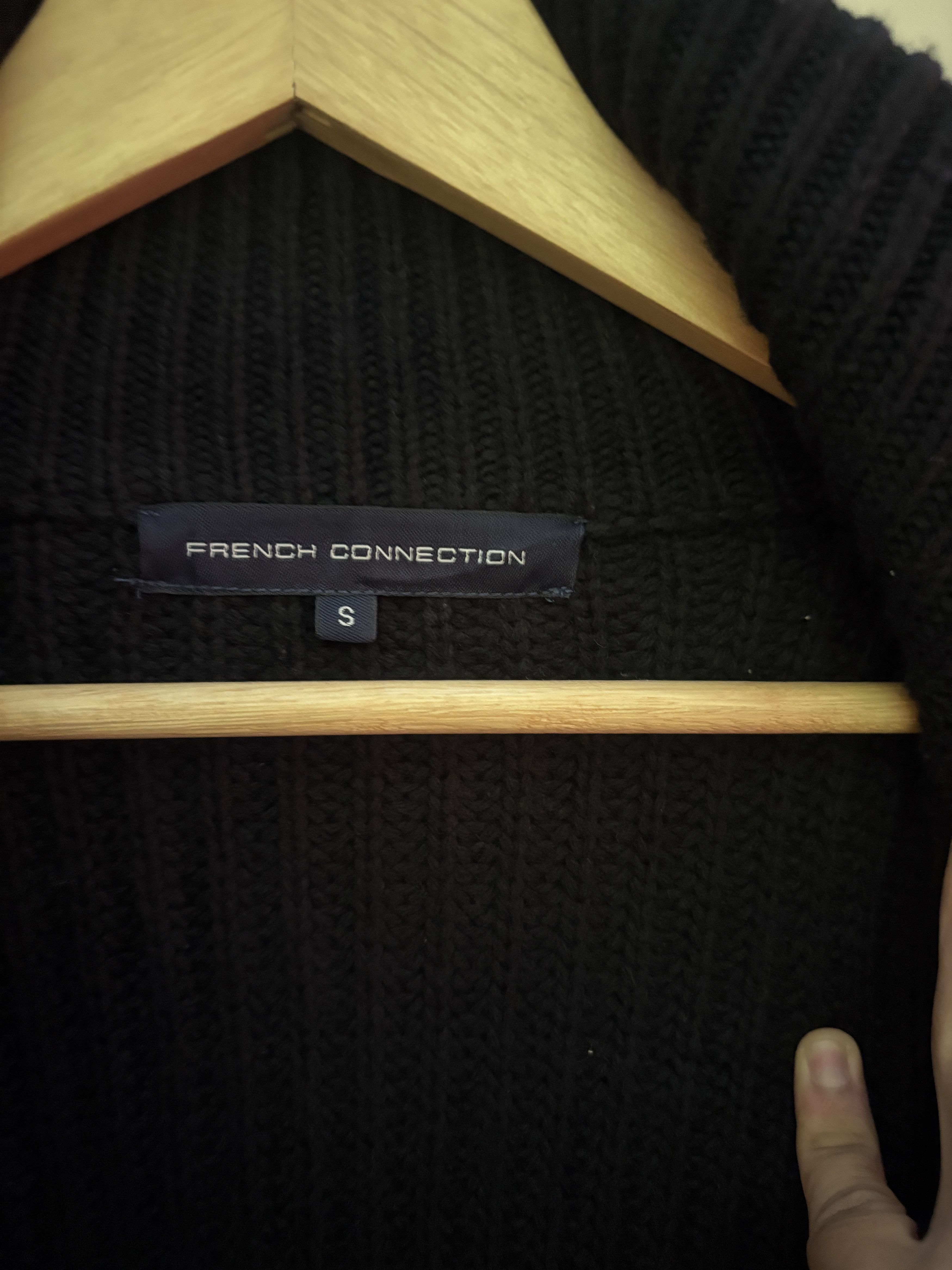 FCUK × French Connection French Connection Knit Wool Zipper Stretch Sweater Size US S / EU 44-46 / 1 - 7 Thumbnail