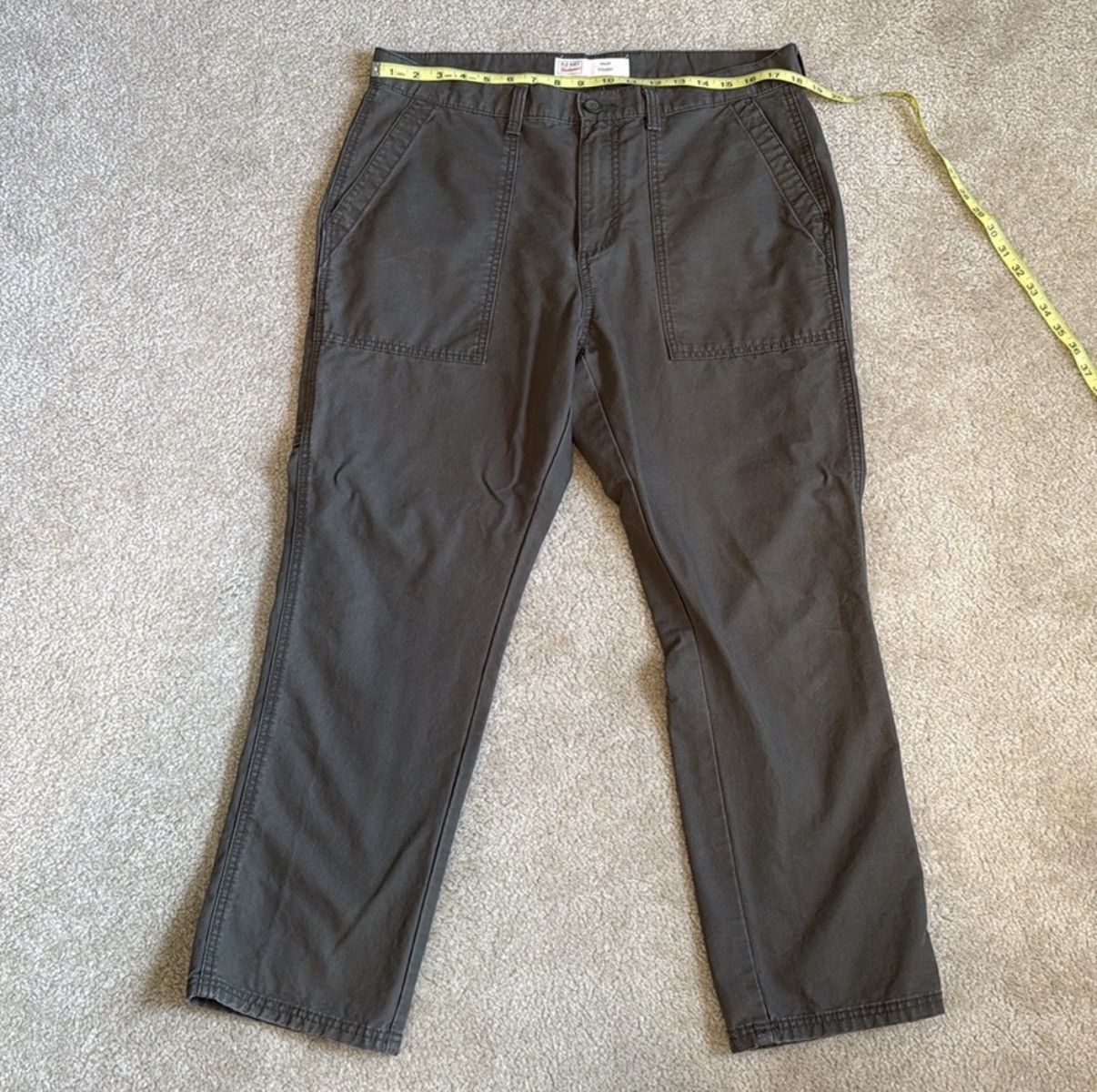 Old Navy Old Navy Men’s Olive Green Workwear Pants Size 36W 30L Size US 36 / EU 52 - 2 Thumbnail