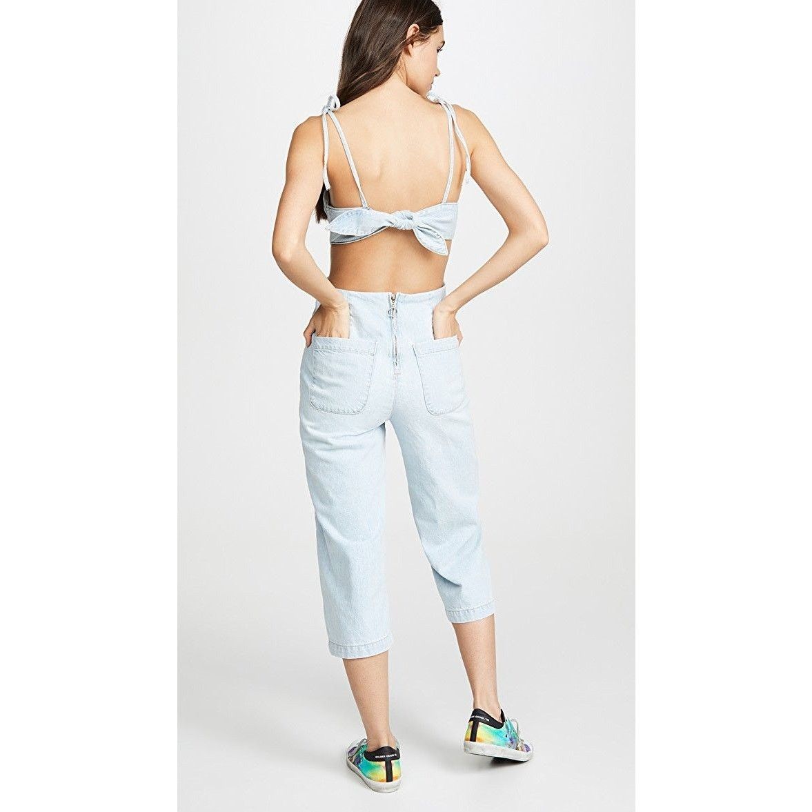 DL1961 New Urban Outfitters DL1961 Hepburn Jumpsuit $209 X-SMALL Size 26" / US 2 / IT 38 - 3 Thumbnail