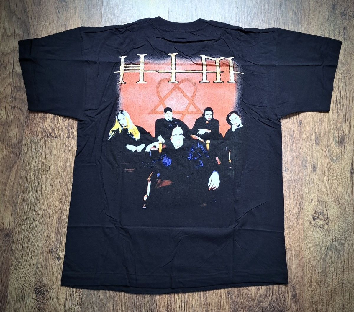 Band Tees HIM x Vintage T-Shirt Size US XL / EU 56 / 4 - 2 Thumbnail