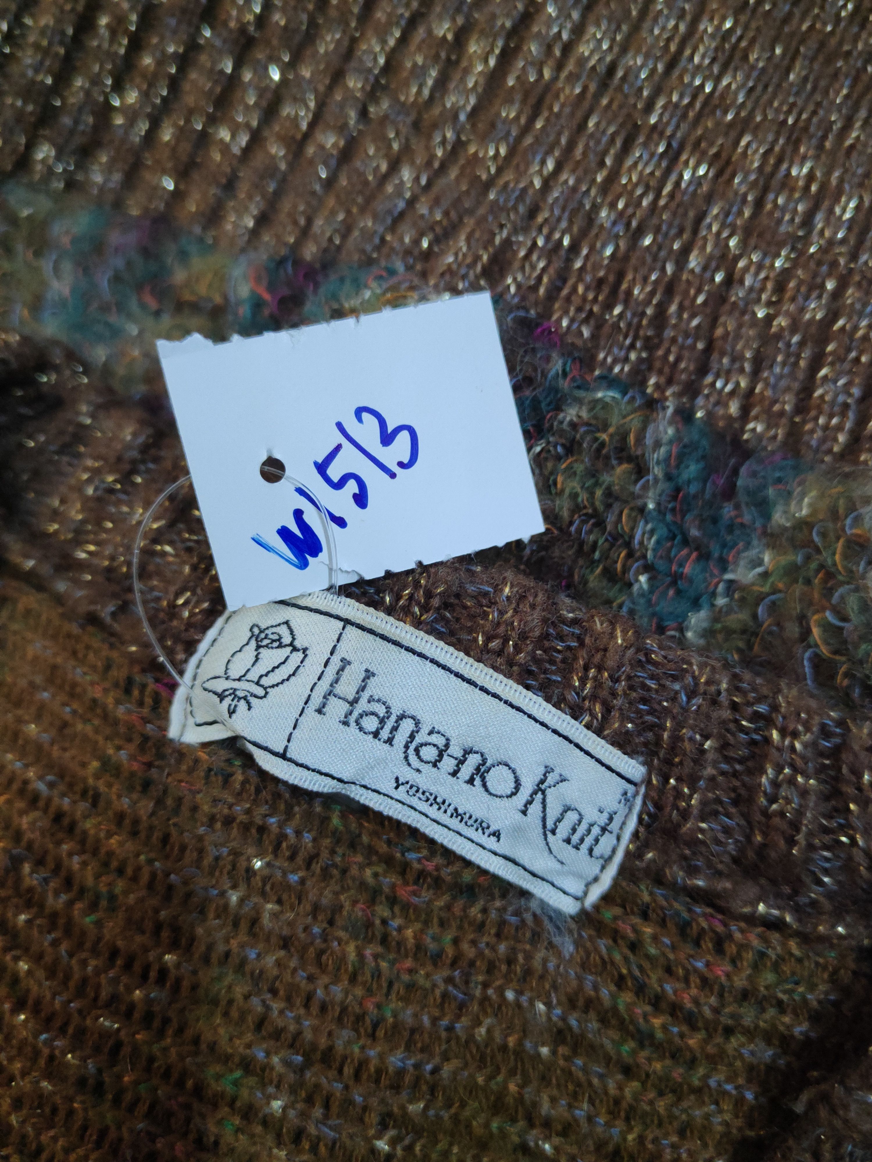 Japanese Brand × Vintage Hana-no Knit Dark Brown vintage mohair Knitwear Vests #W1513 Size XS / US 0-2 / IT 36-38 - 11 Thumbnail