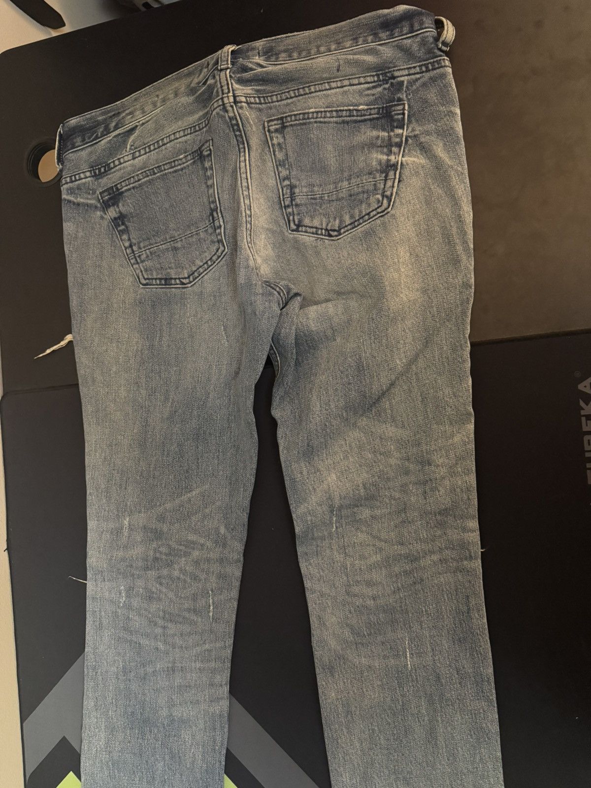 Vintage Men Blue Ripped Skinny Jeans Size US 30 / EU 46 - 13 Thumbnail