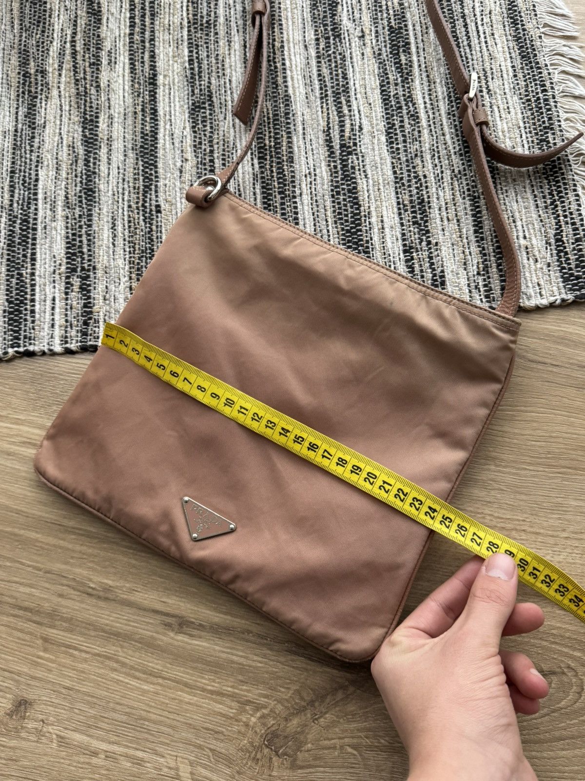 Prada PRADA Nylon Shoulder Bag Floral Applications Triangle Logo Size ONE SIZE - 17 Thumbnail
