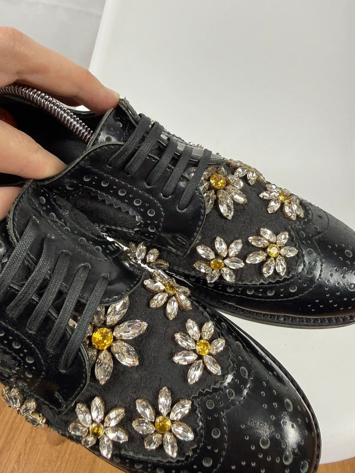 Dolce & Gabbana Dolce & Gabbana Embellished Brogues size 36 Size US 6 / IT 36 - 9 Thumbnail