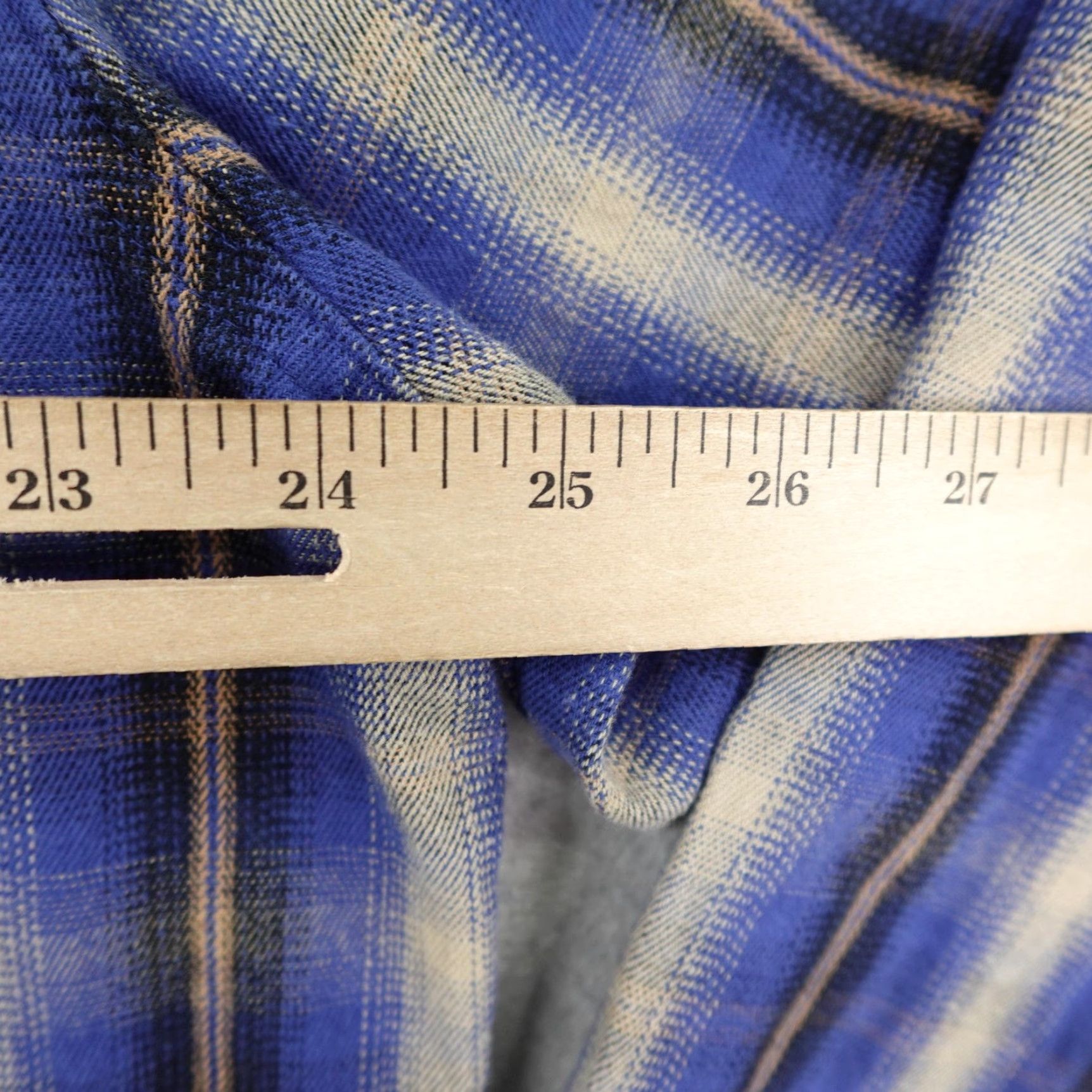 Wrangler Wrangler Shirt Mens XL Tall Blue Plaid Western Pearl Snap Advanced Comfort Twill Size US XL / EU 56 / 4 - 6 Thumbnail
