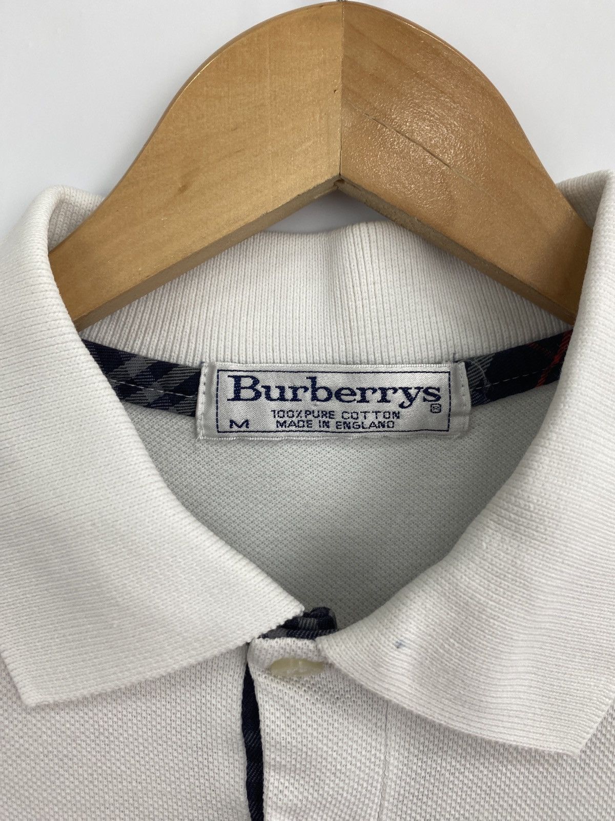 Burberry 🇬🇧 Vintage 90s Burberry Polo T-Shirt Retro Rare Hype Y2K Size US M / EU 48-50 / 2 - 5 Thumbnail