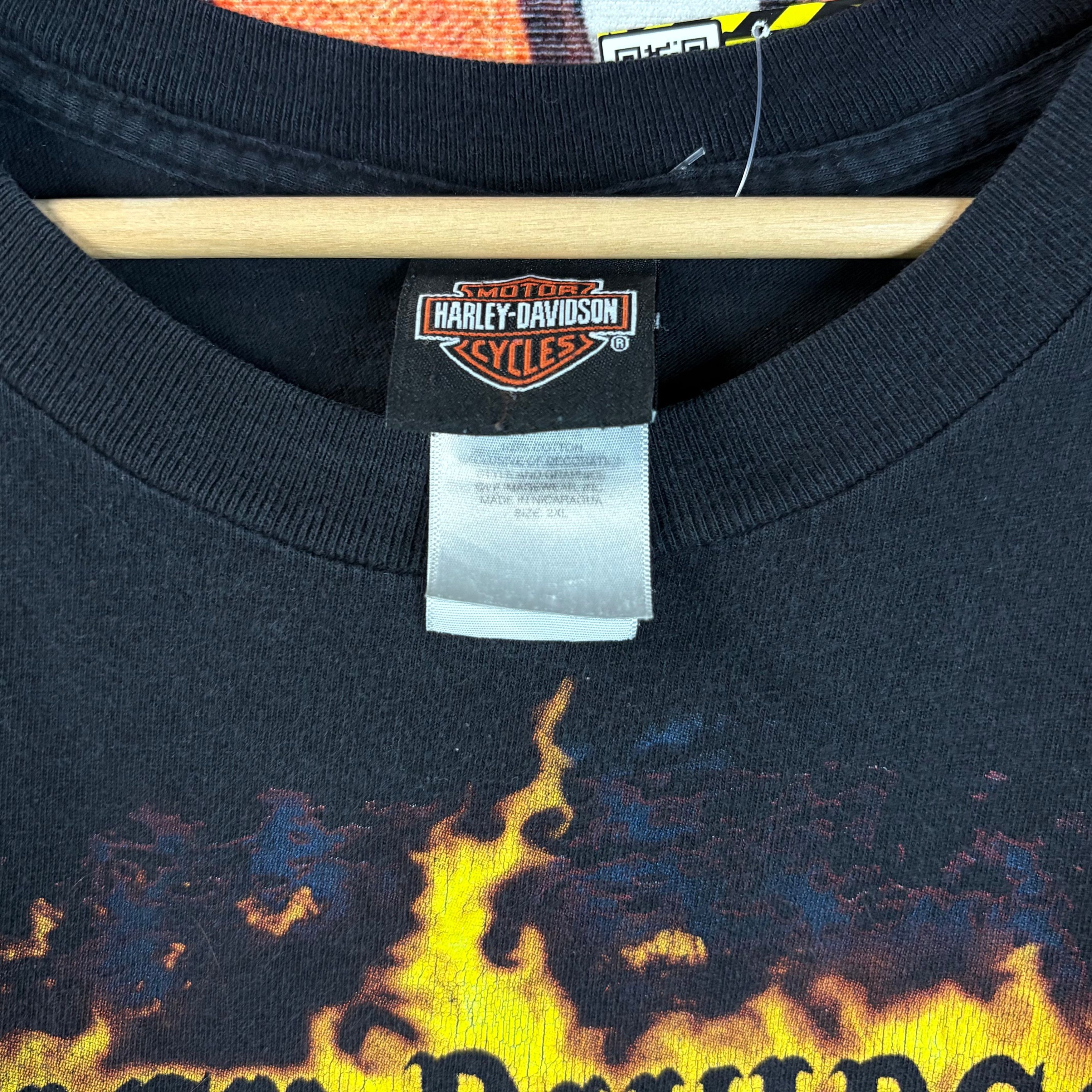 Harley Davidson Y2K Harley Davidson "Whiskey River Texarkana, USA" Tee 2XL Size US XXL / EU 58 / 5 - 3 Thumbnail