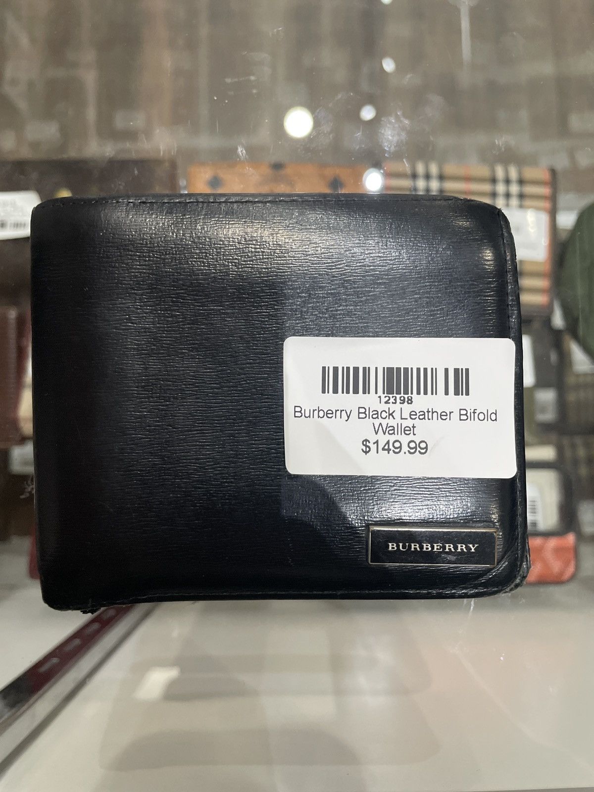 Burberry Burberry Black Leather Bifold Wallet Size ONE SIZE - 1 Thumbnail