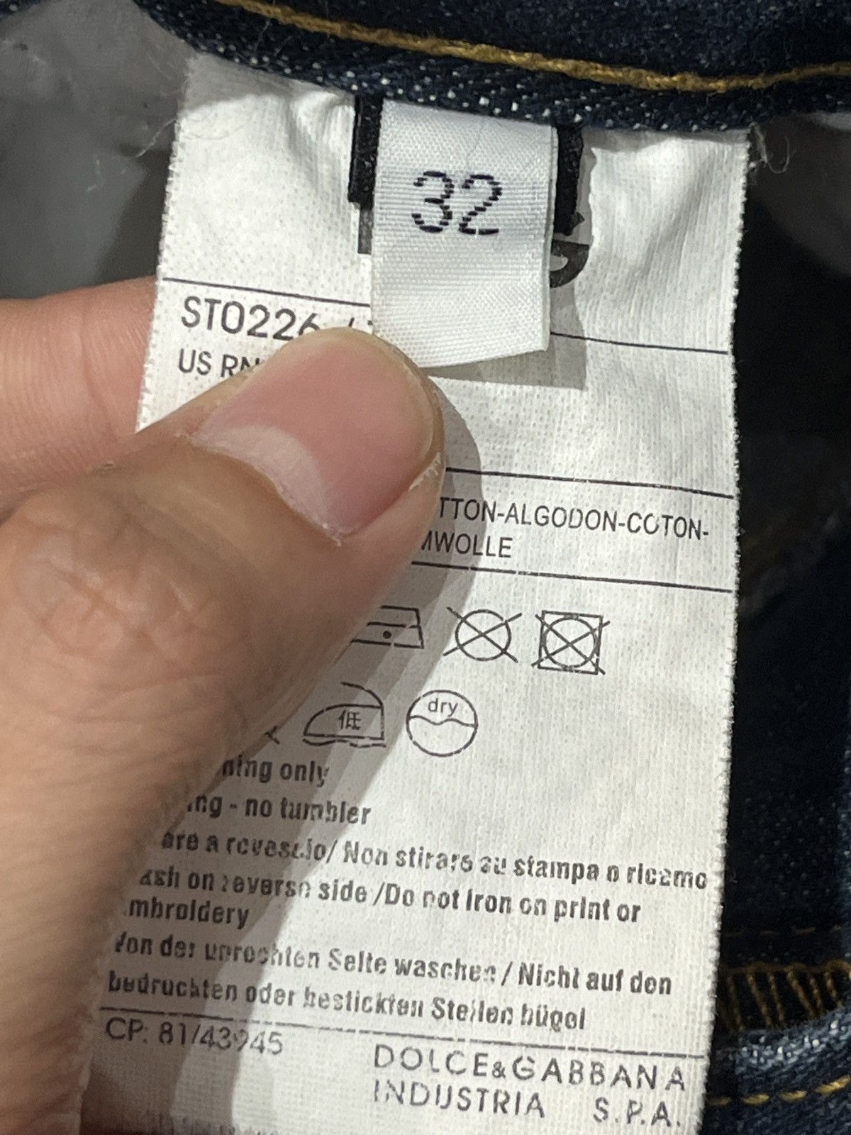 Dolce & Gabbana DOLCE & GABBANA DENIM JEAN Size US 32 / EU 48 - 5 Thumbnail
