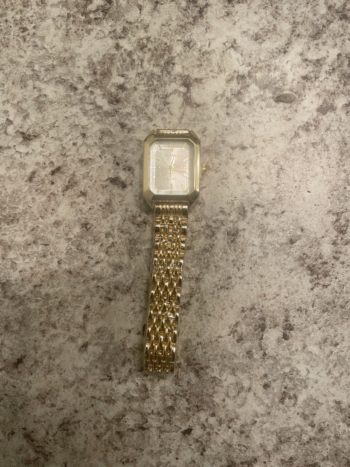 Other Elegant Gold Quartz Watch – Vintage Style Square Face Size ONE SIZE - 1 Thumbnail