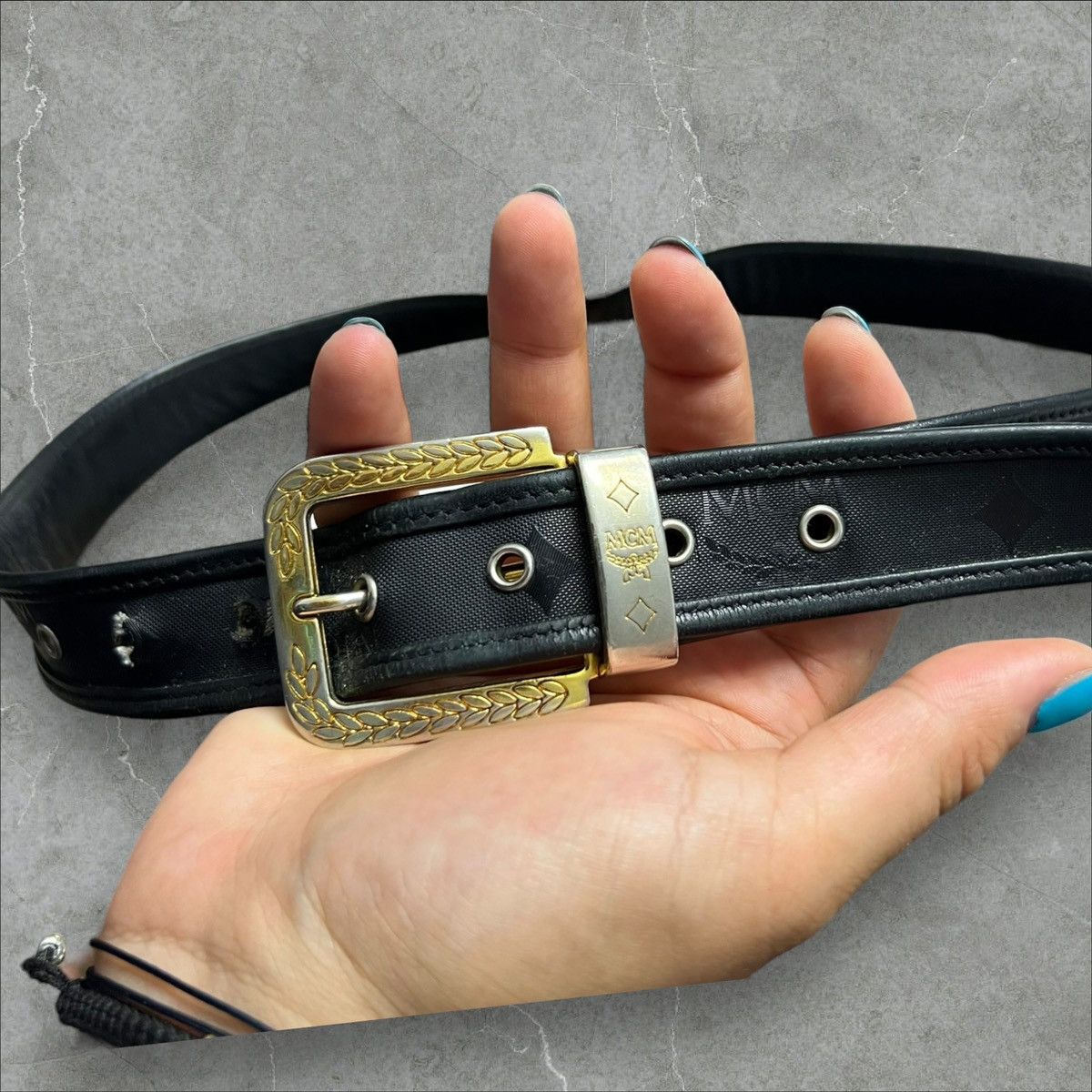 MCM × Vintage Vintage mcm bełt 90cm monogram Size ONE SIZE - 1 Thumbnail