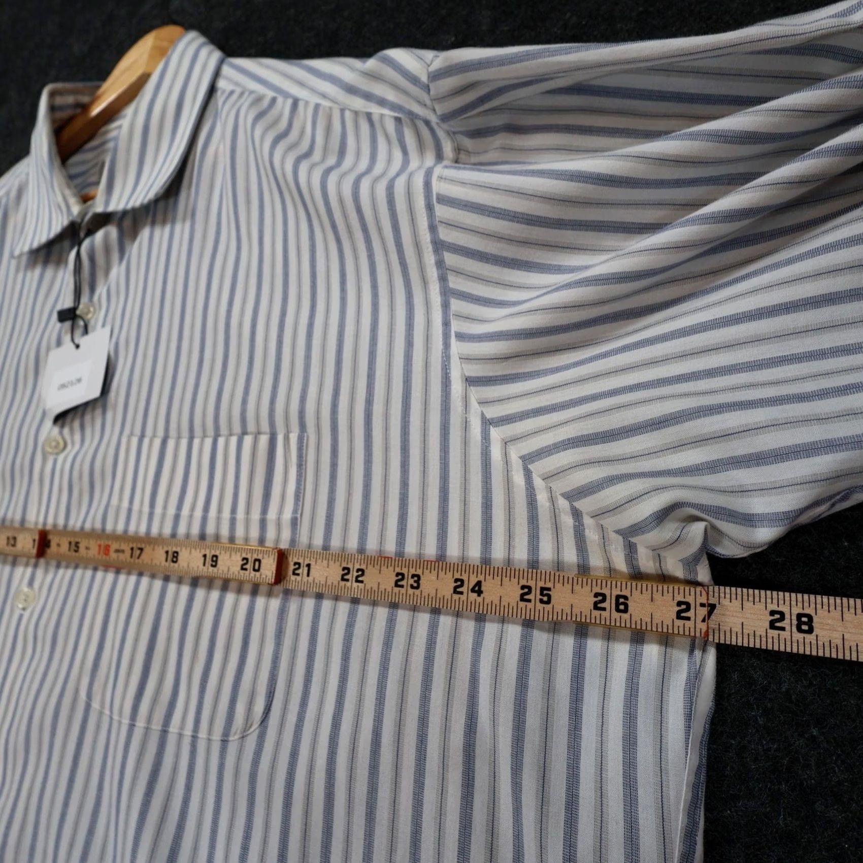 Perry Ellis Perry Ellis Portfolio Shirt Mens 17.5 34-35 Blue Striped Button Up Size US XXL / EU 58 / 5 - 3 Thumbnail