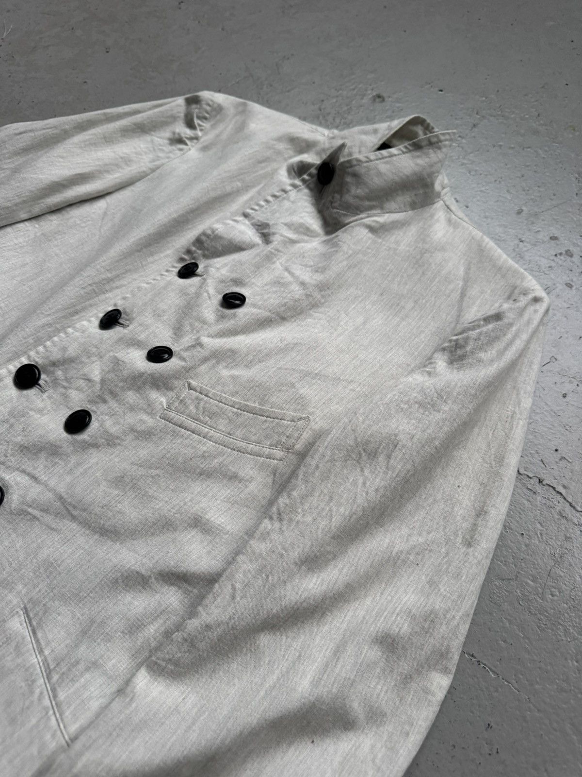 Yohji Yamamoto Yohji Yamamoto Double Button Blazer Jacket Size US M / EU 48-50 / 2 - 2 Thumbnail