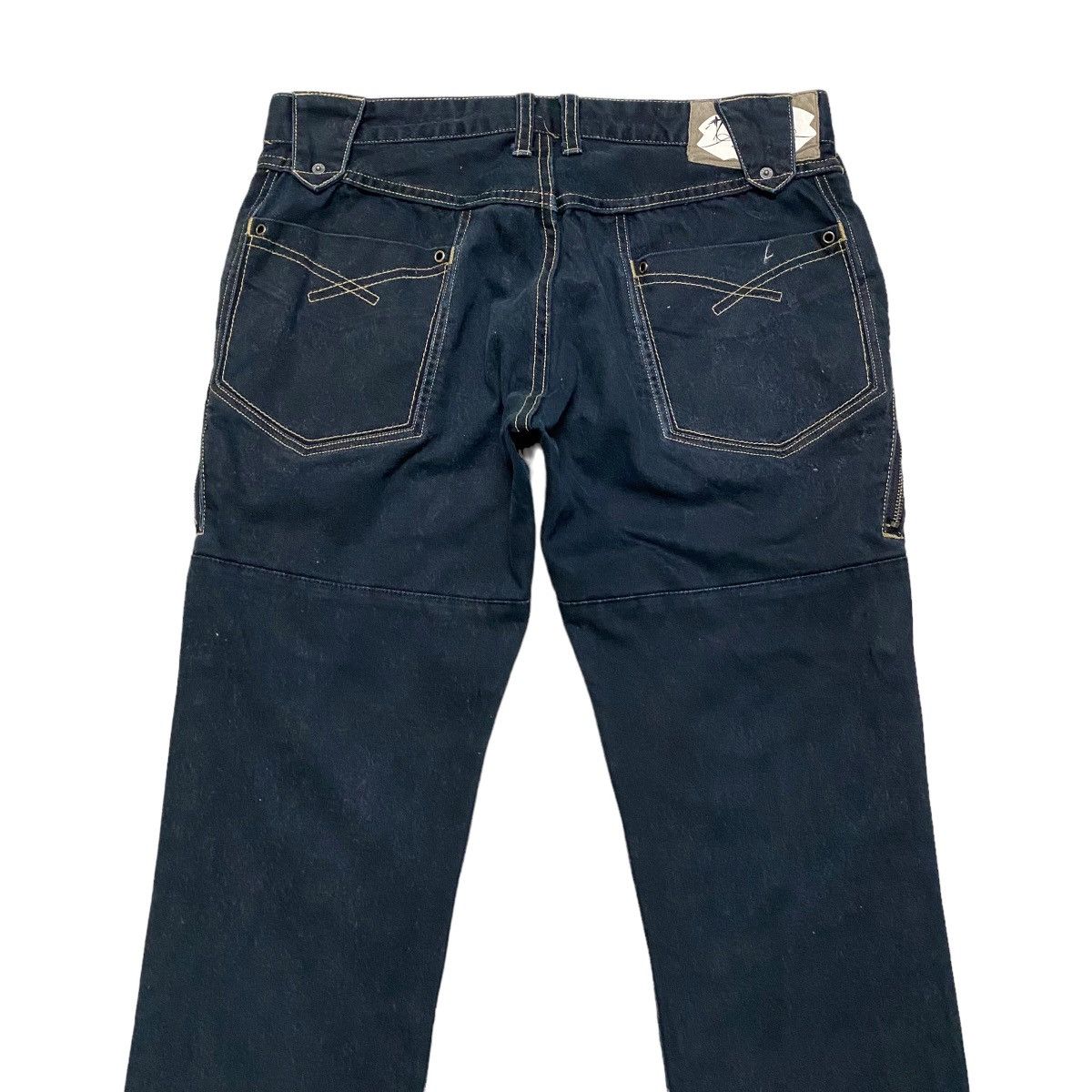 PPFM PPFM Checkered Denim Jeans Cropped Size US 31 - 10 Thumbnail