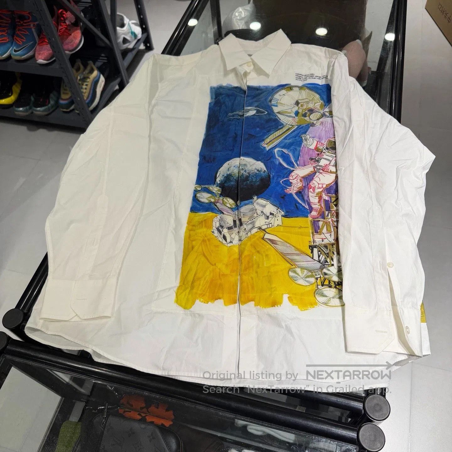 Valentino Valentino Astronaut Print Long Sleeve Shirt. Size US XXS / EU 40 - 5 Thumbnail